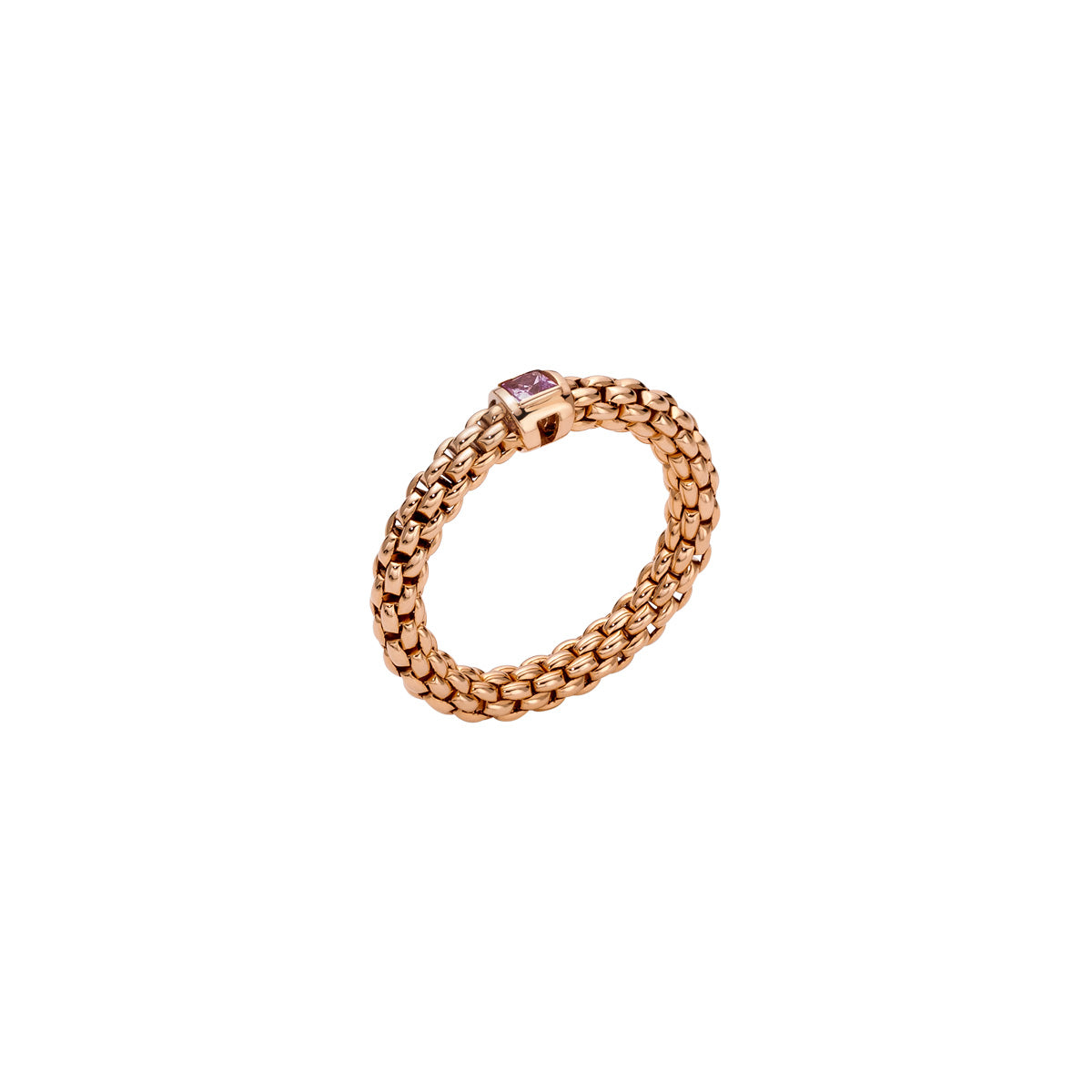 FOPE Souls Collection Stretchy Ring with Pink Sapphire