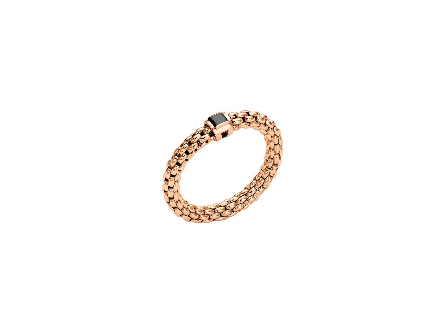 FOPE Souls Collection Stretchy Ring with Black Diamond