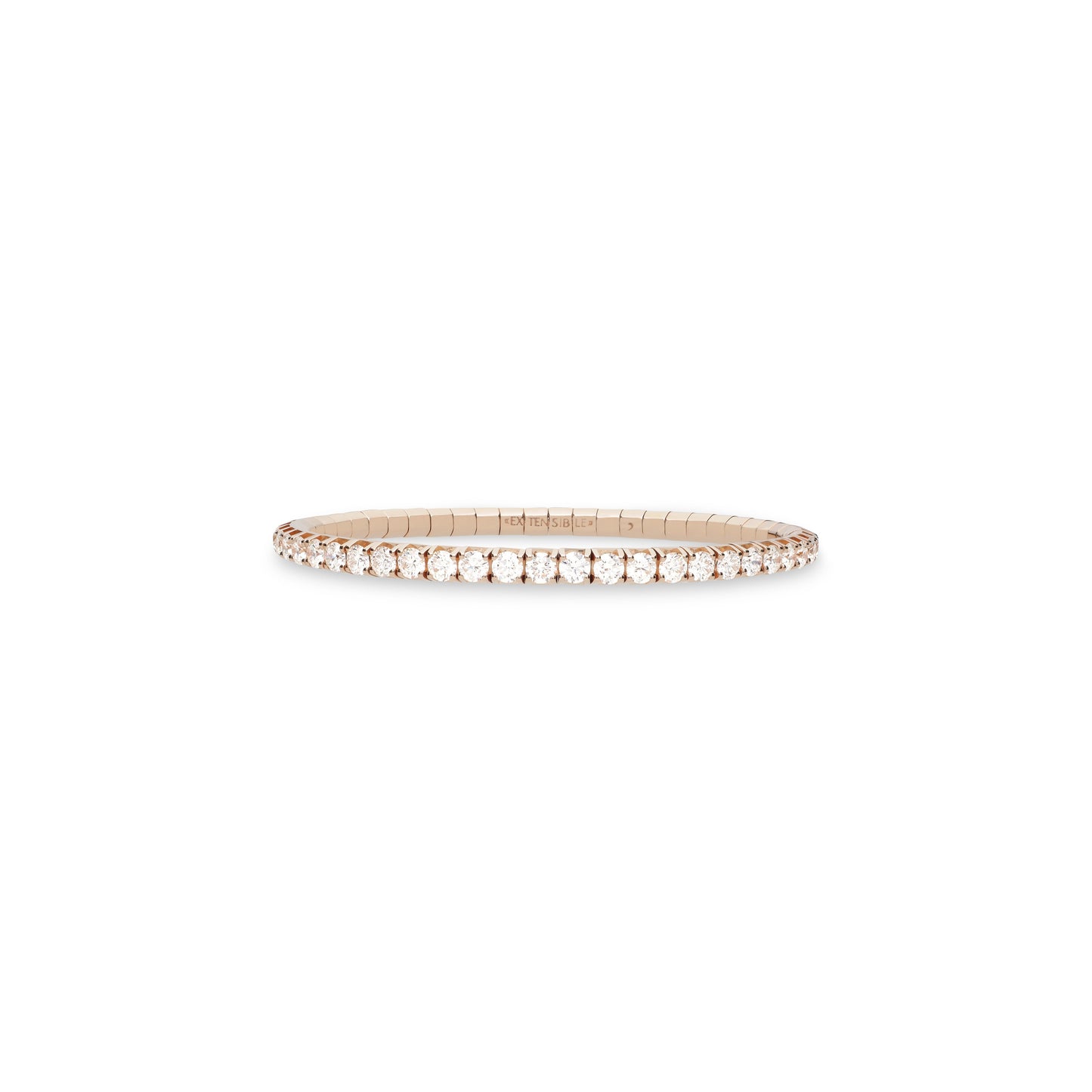 Stretchy Diamond Tennis Bracelet | 8,78ct Yellow, Rose & White Gold