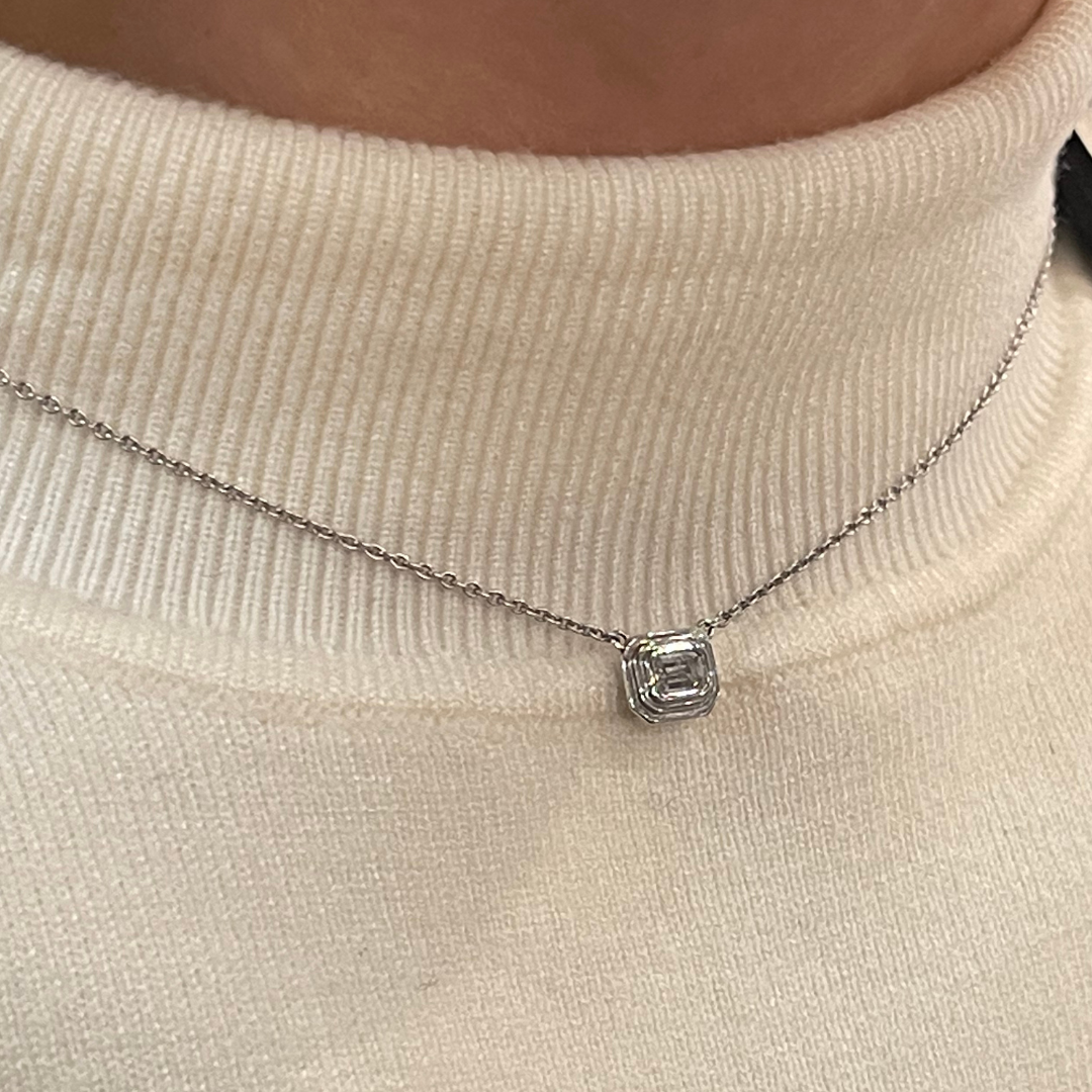 Art Deco-White Gold Diamond Necklace - Ksenia Mirella Jewellery