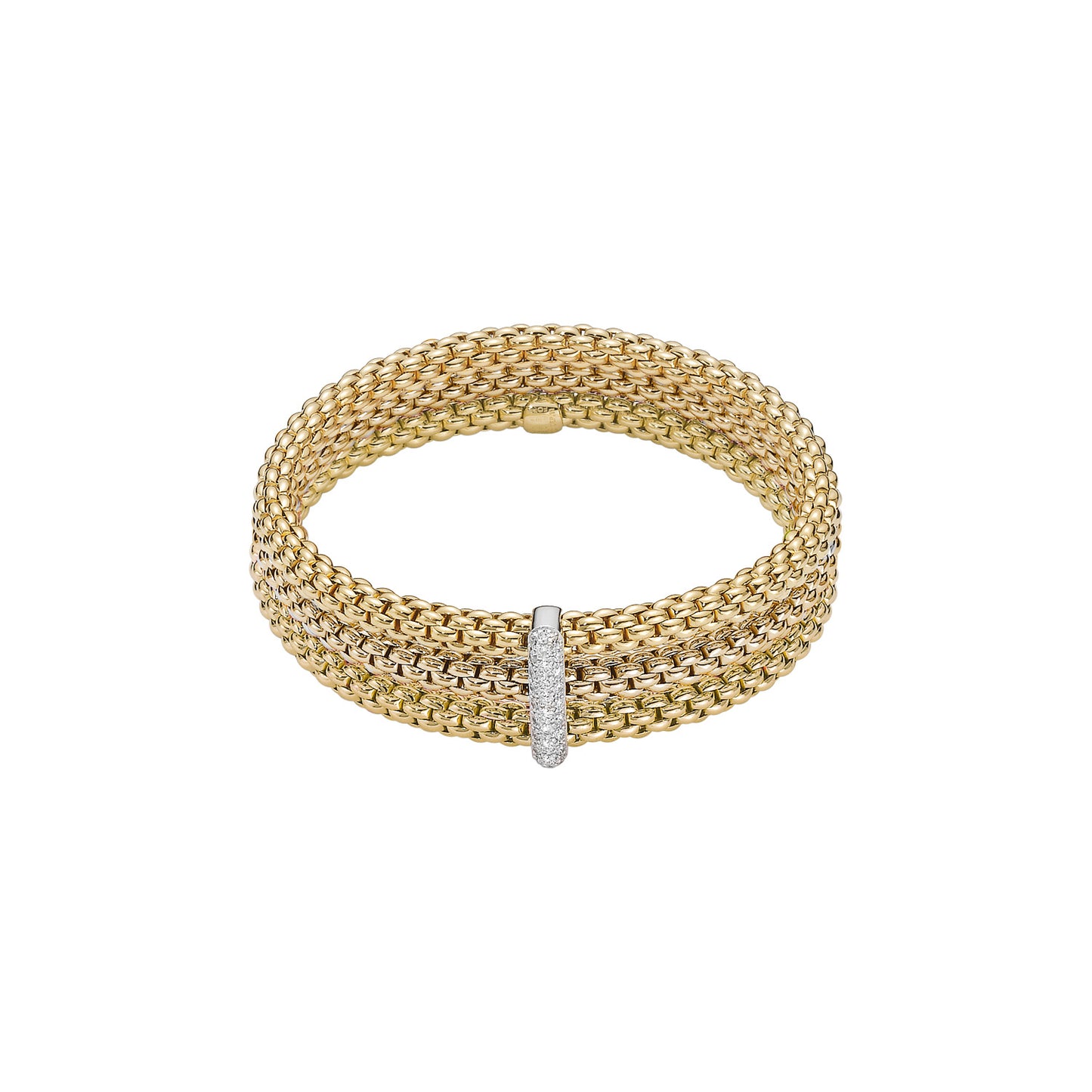 Solo Collection: Triple Strand Pavé Rondel Bracelet