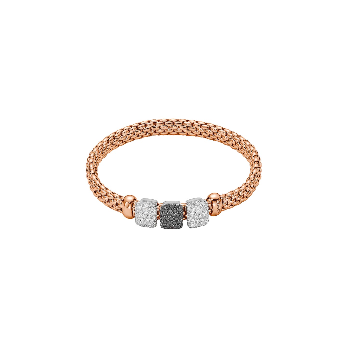 Fope Vendôme Bracelet - Triple Sliding Pavé Rondel