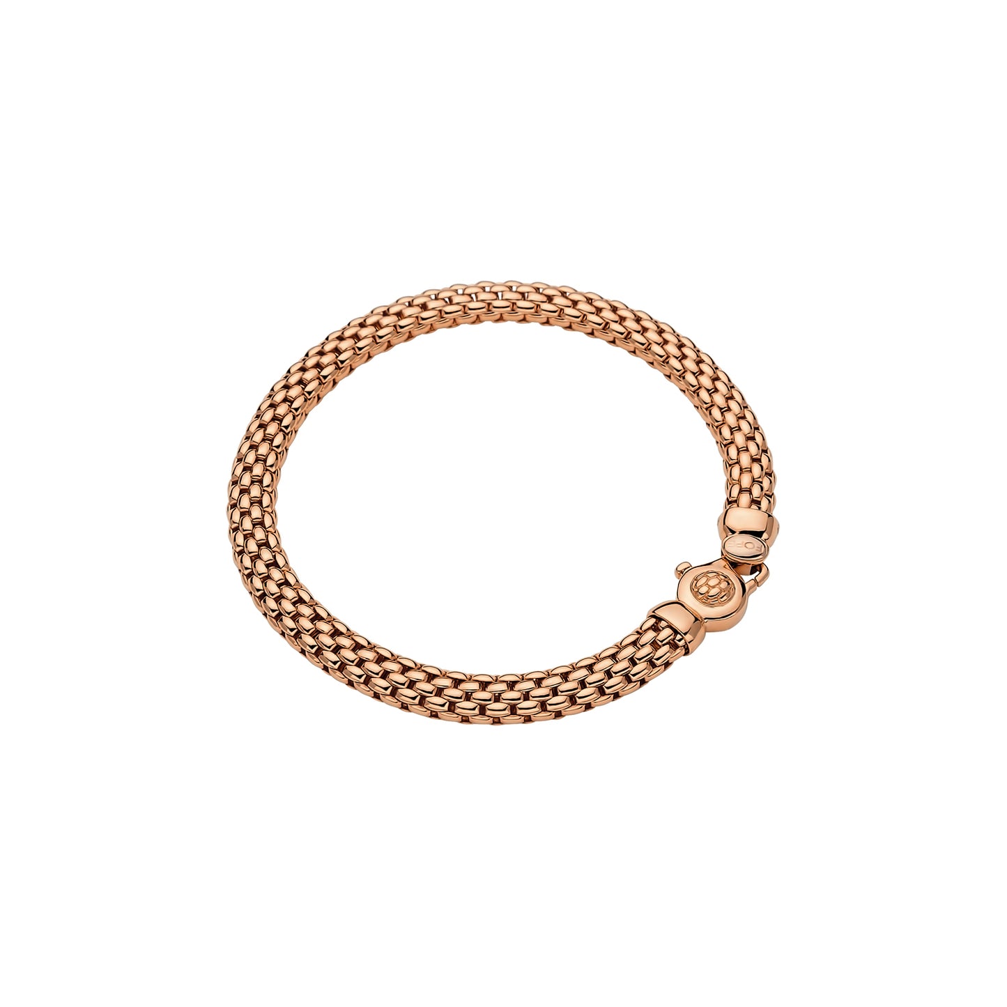FOPE Vendôme rose Plain Gold Mesh Bracelet | Peter Ungar