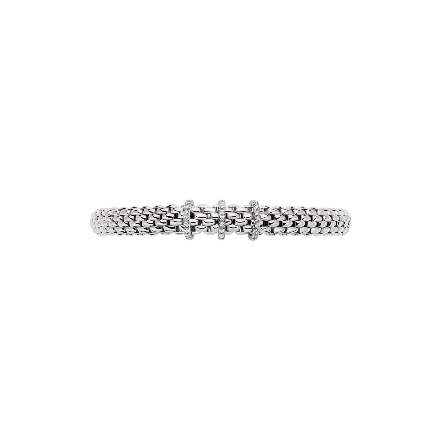 Fope Vendôme Bracelet - Three Diamond Line Accents