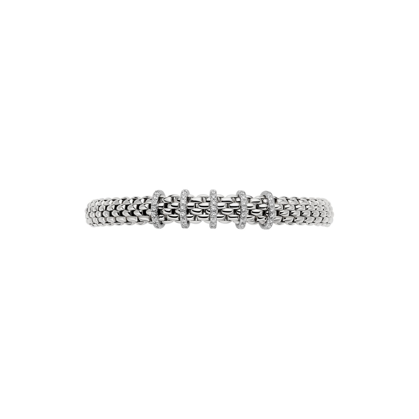 Fope Vendôme Armband – Prinzessschliff-Rondell mit schwarzen Diamanten