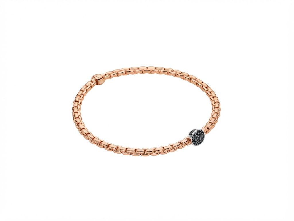 FOPE Eka Tiny Flex'it Armband mit Pavé-Diamantscheibe