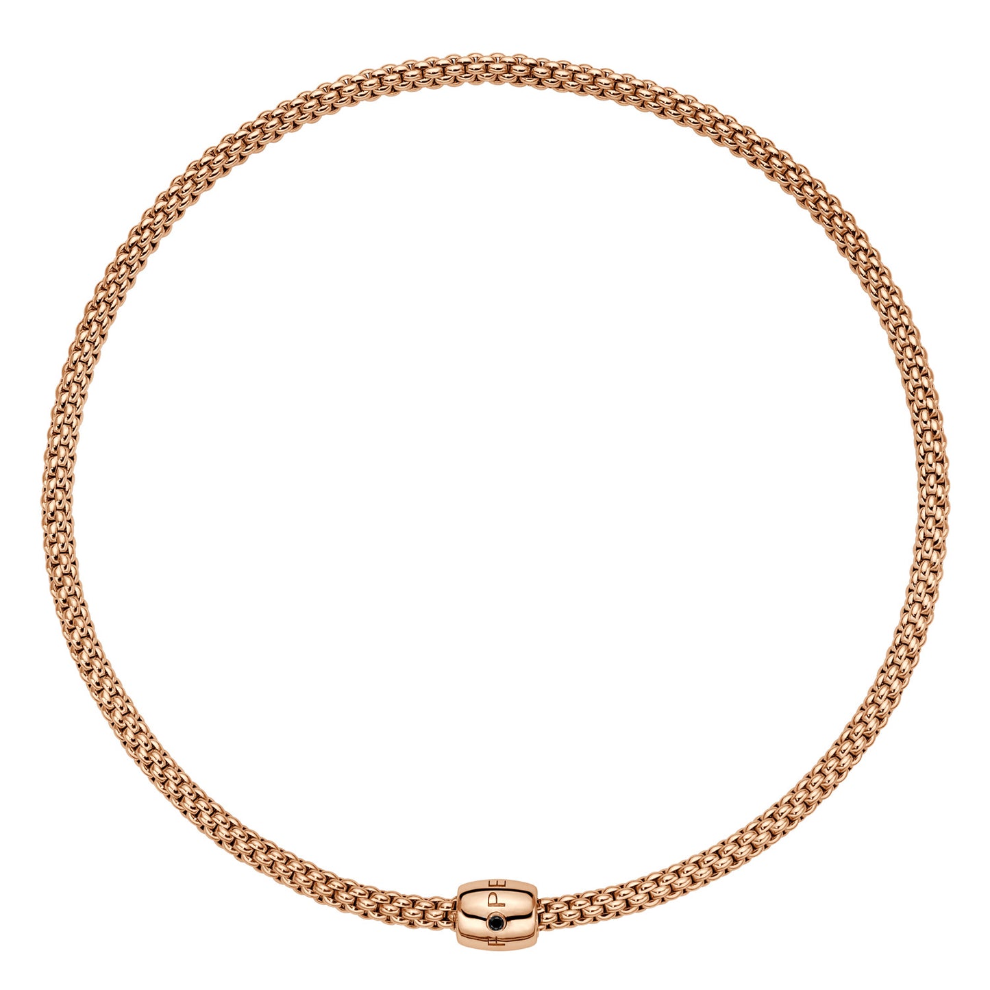 Solo Collection: Prima Choker Necklace with Black Diamond Clasp