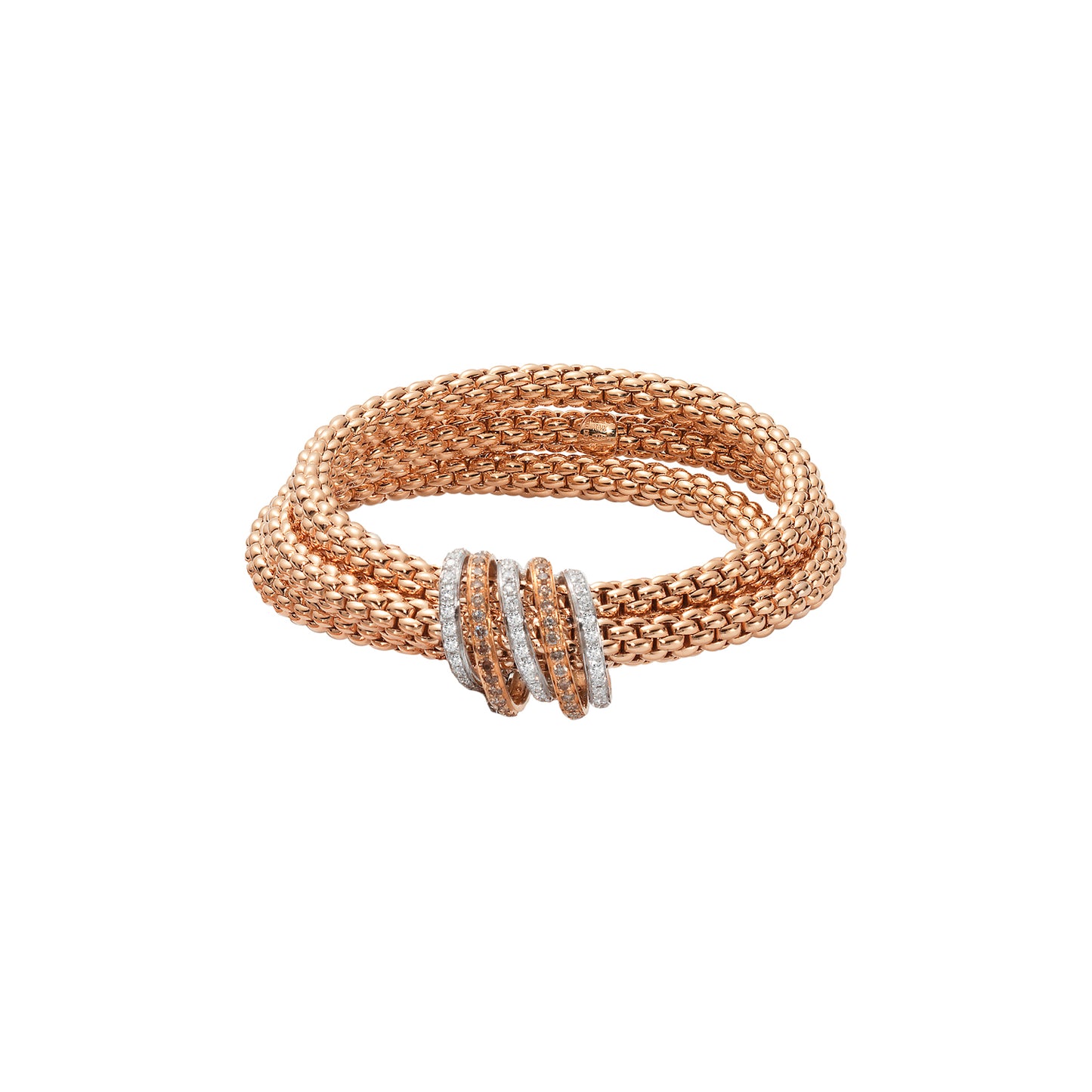 Solo Collection: Full Pavé Buckle Triple Strand Bracelet