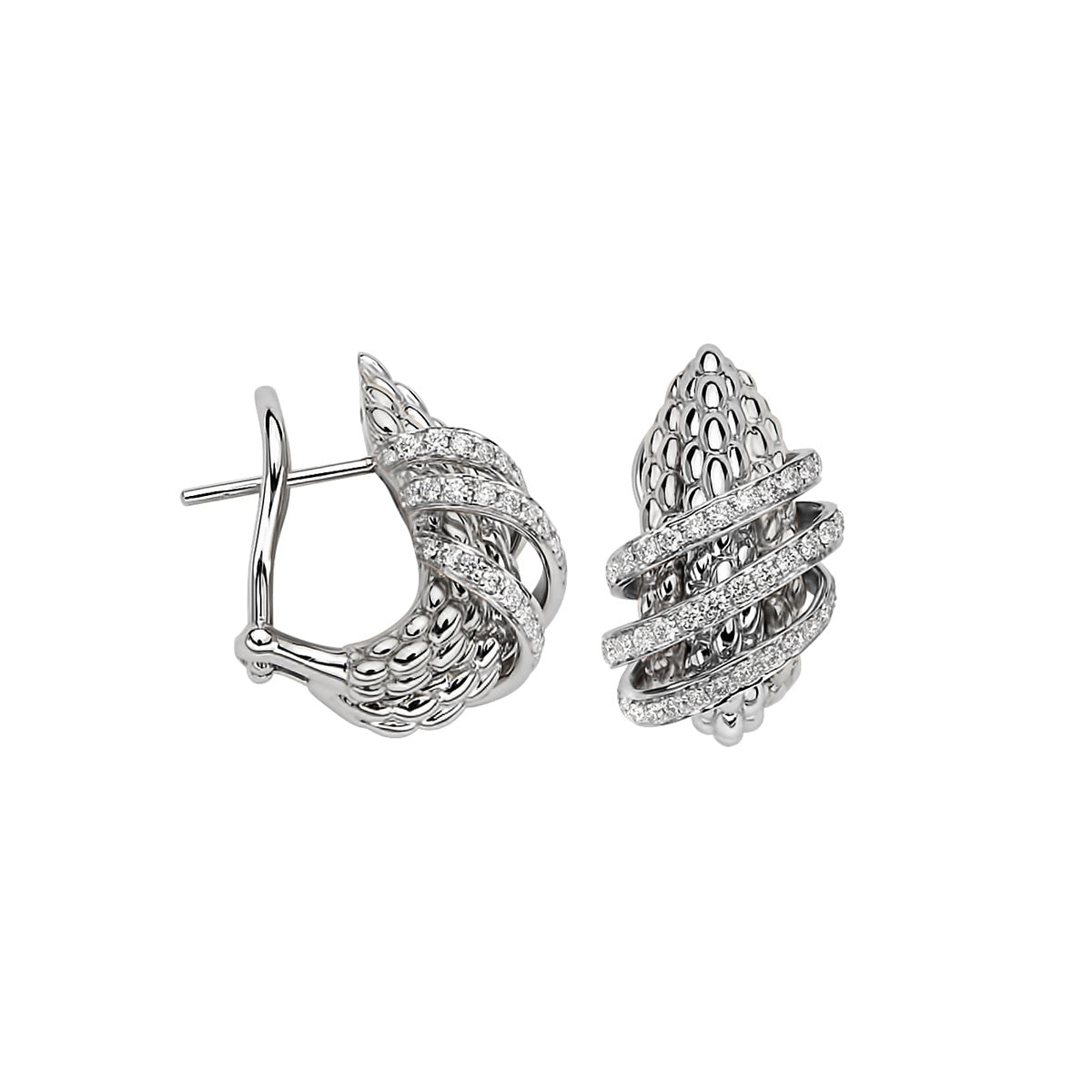 Solo Collection: Full Pavé Small Hoops