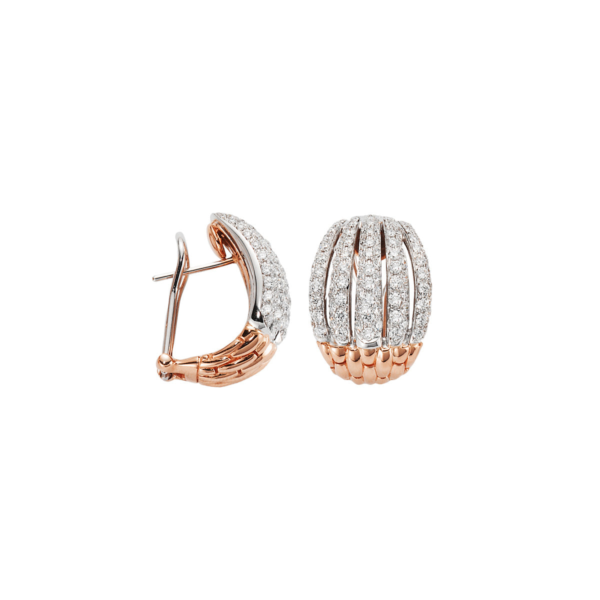 Solo Collection: Full Pavé Diamond Earrings