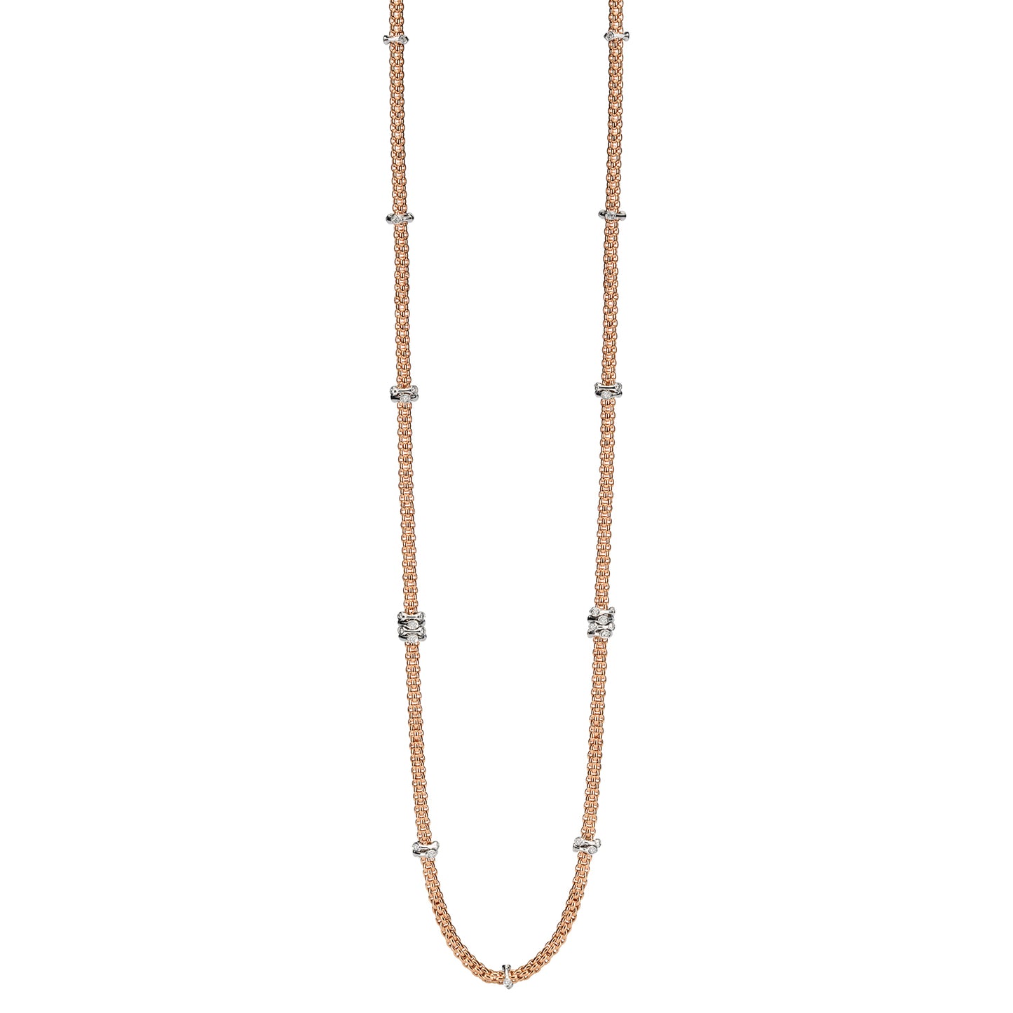 FOPE Prima Long Necklace with Diamond Rondels