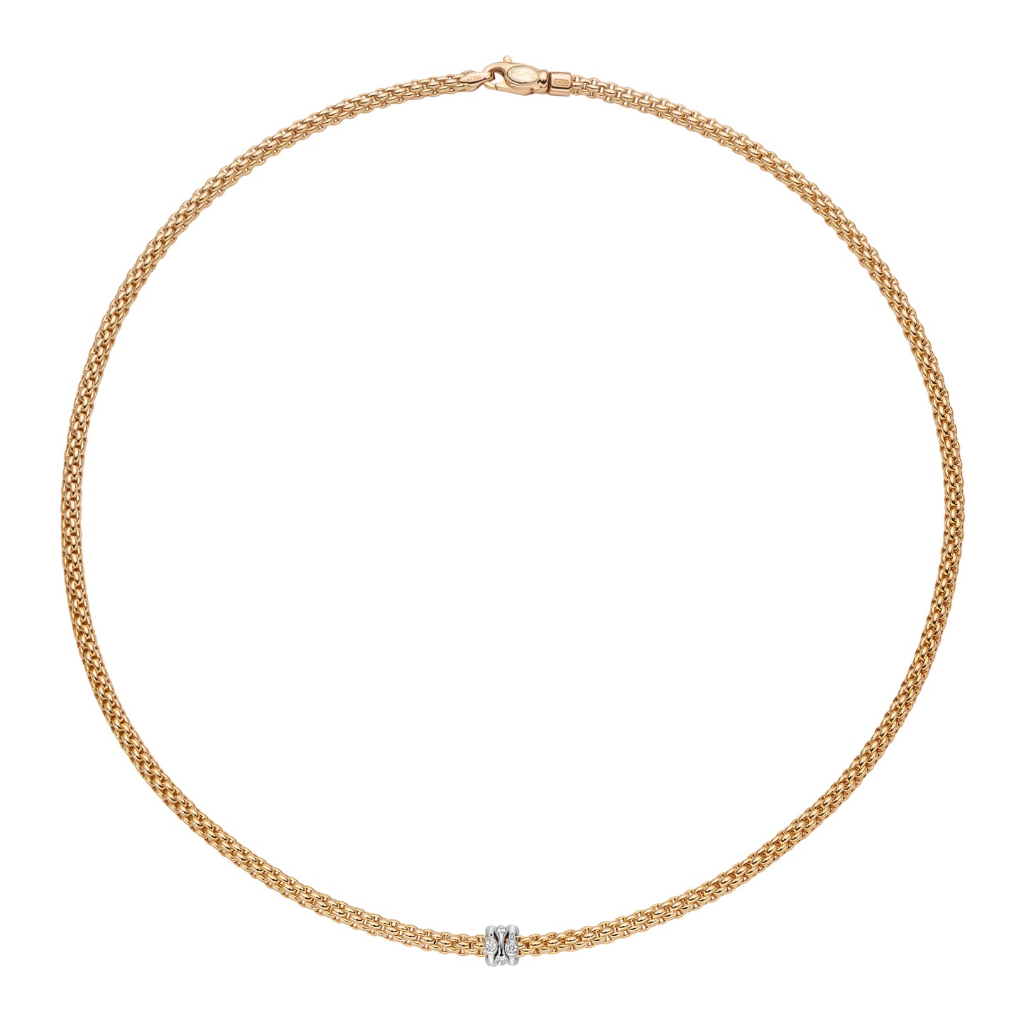Fope Prima Necklace with Diamond Rondel