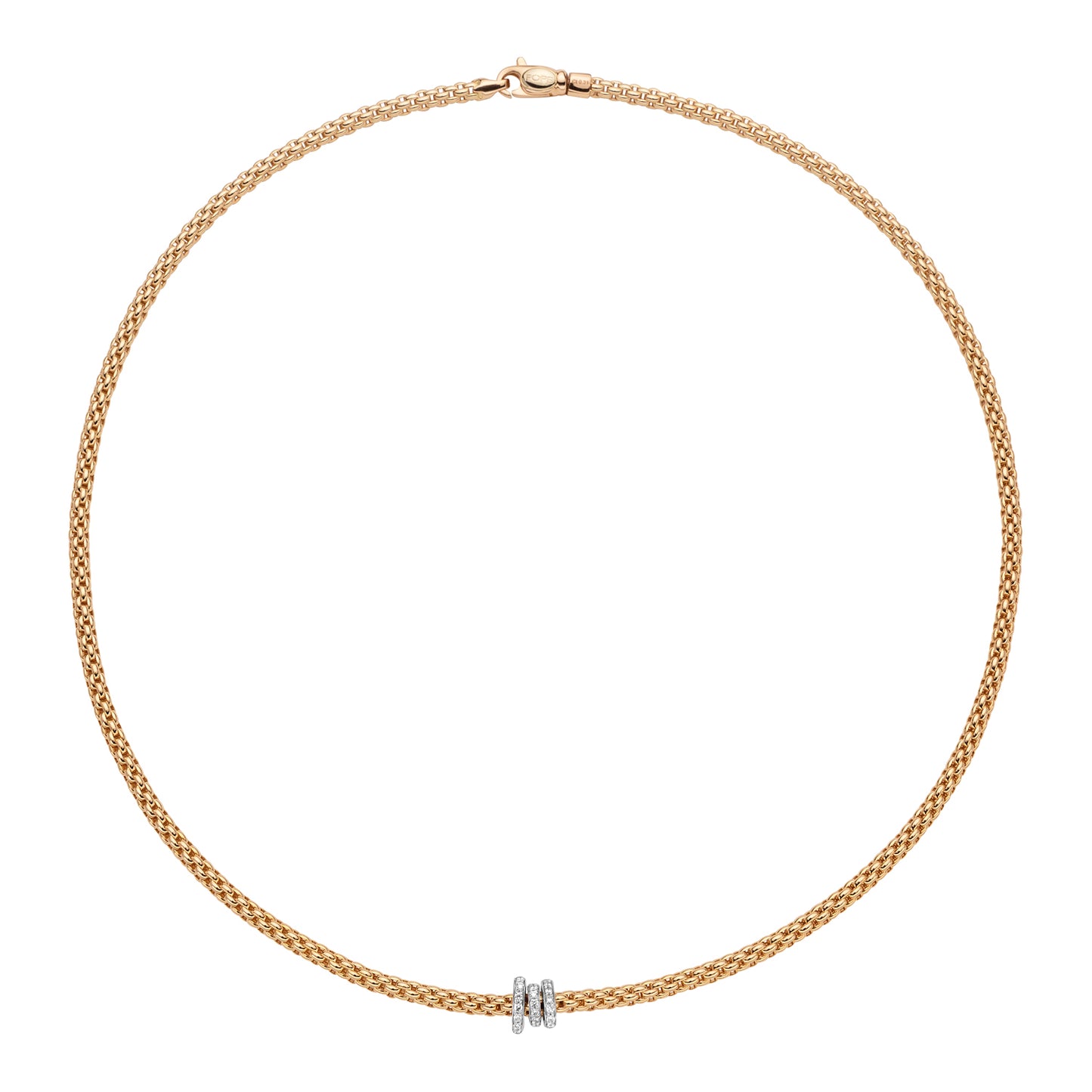 Fope Prima Necklace with Diamond Rondel