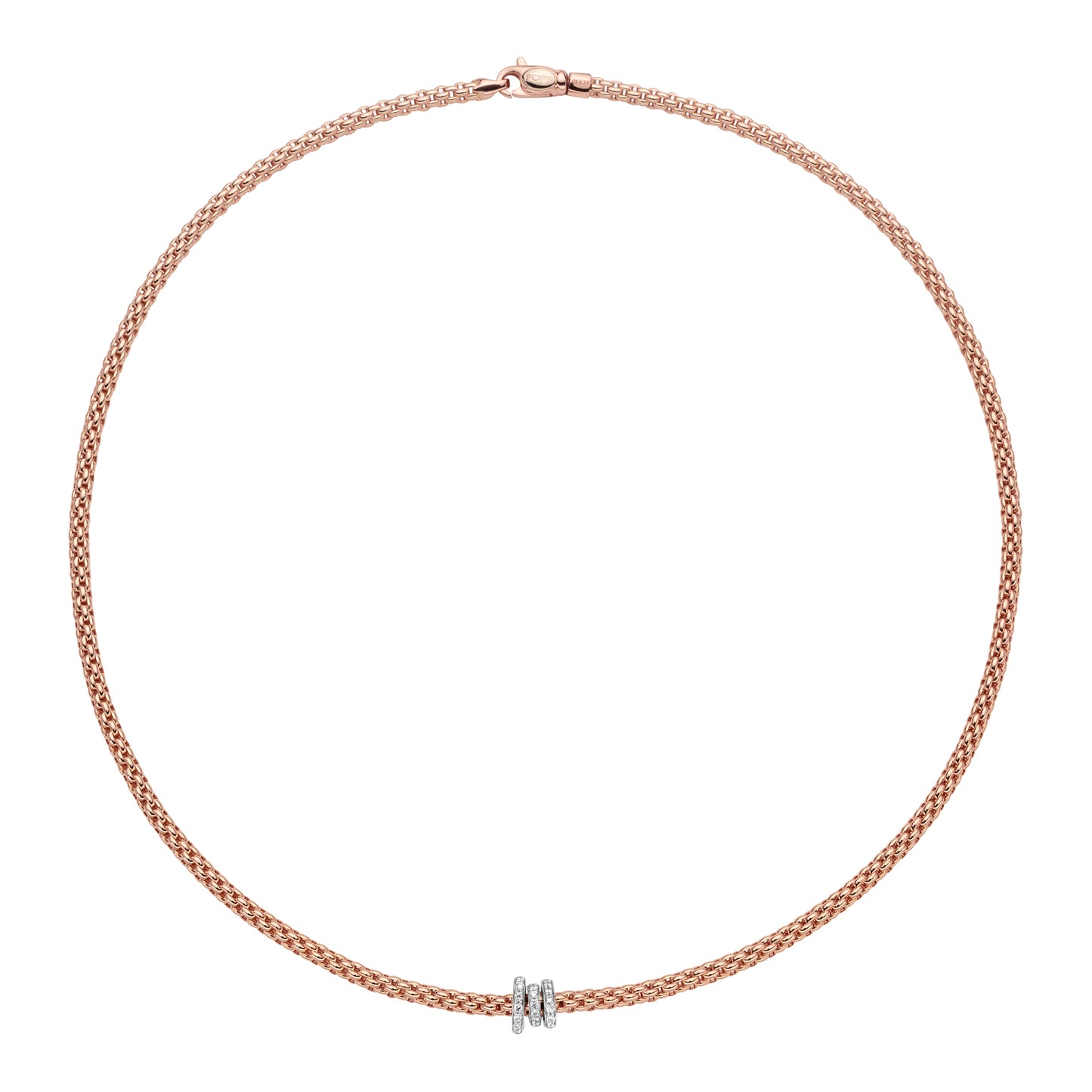 Fope Prima Necklace with Diamond Rondel