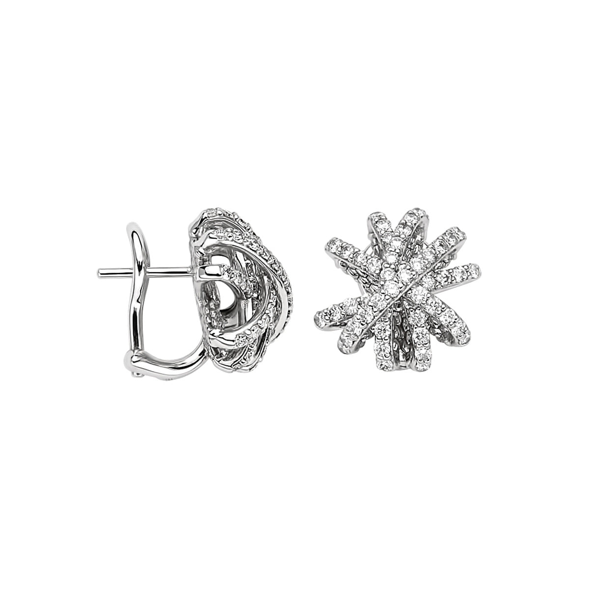 FOPE Star-Shaped Pavé Diamond Stud Earrings