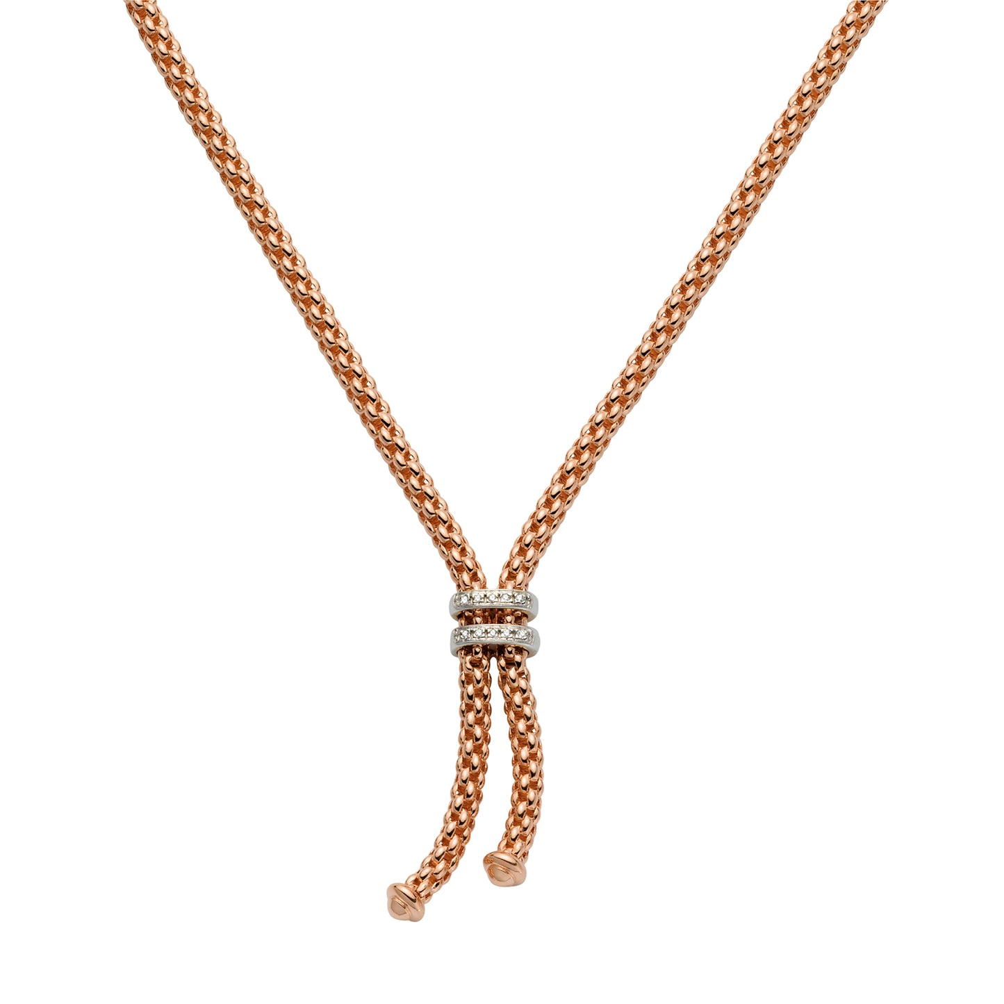 FOPE Solo Lariat Necklace — Diamond Accent