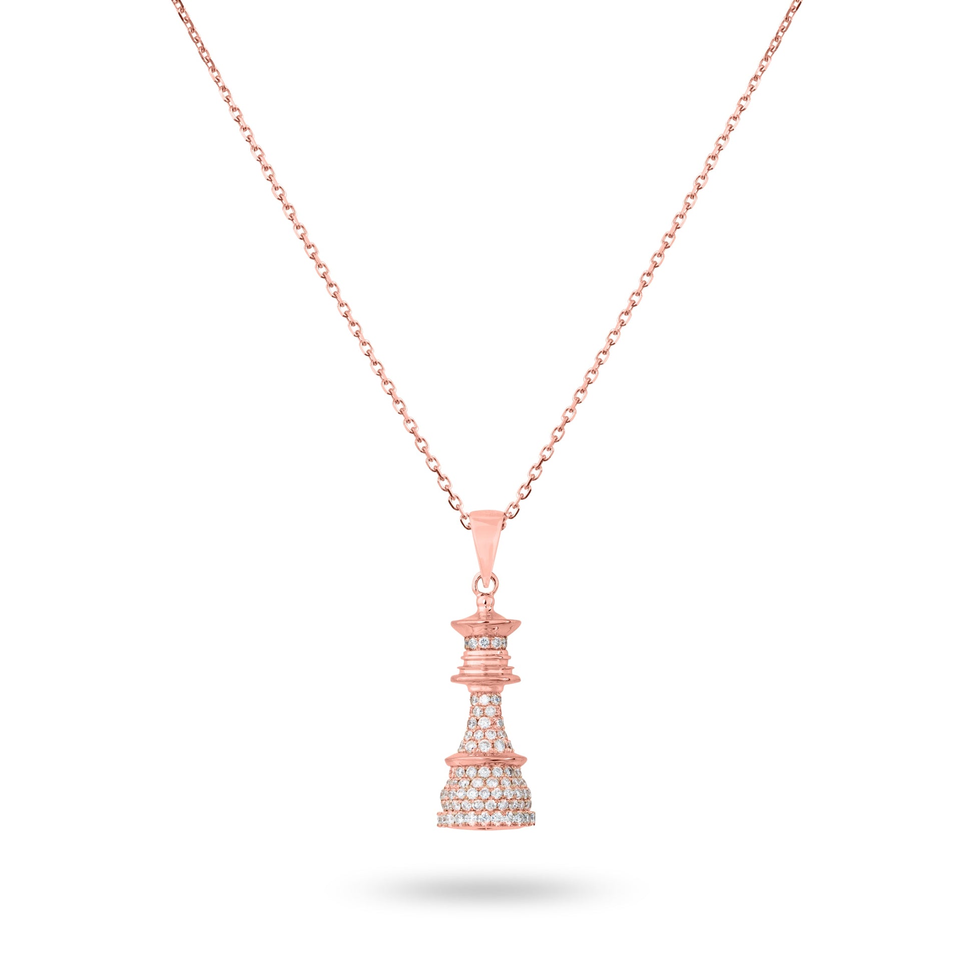 Rose Gold Diamonds Necklace - Ksenia Mirella Jewellery