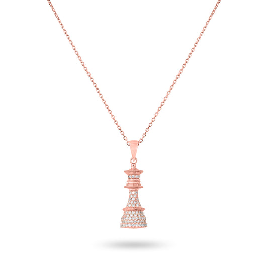 Rose Gold Diamonds Necklace - Ksenia Mirella Jewellery