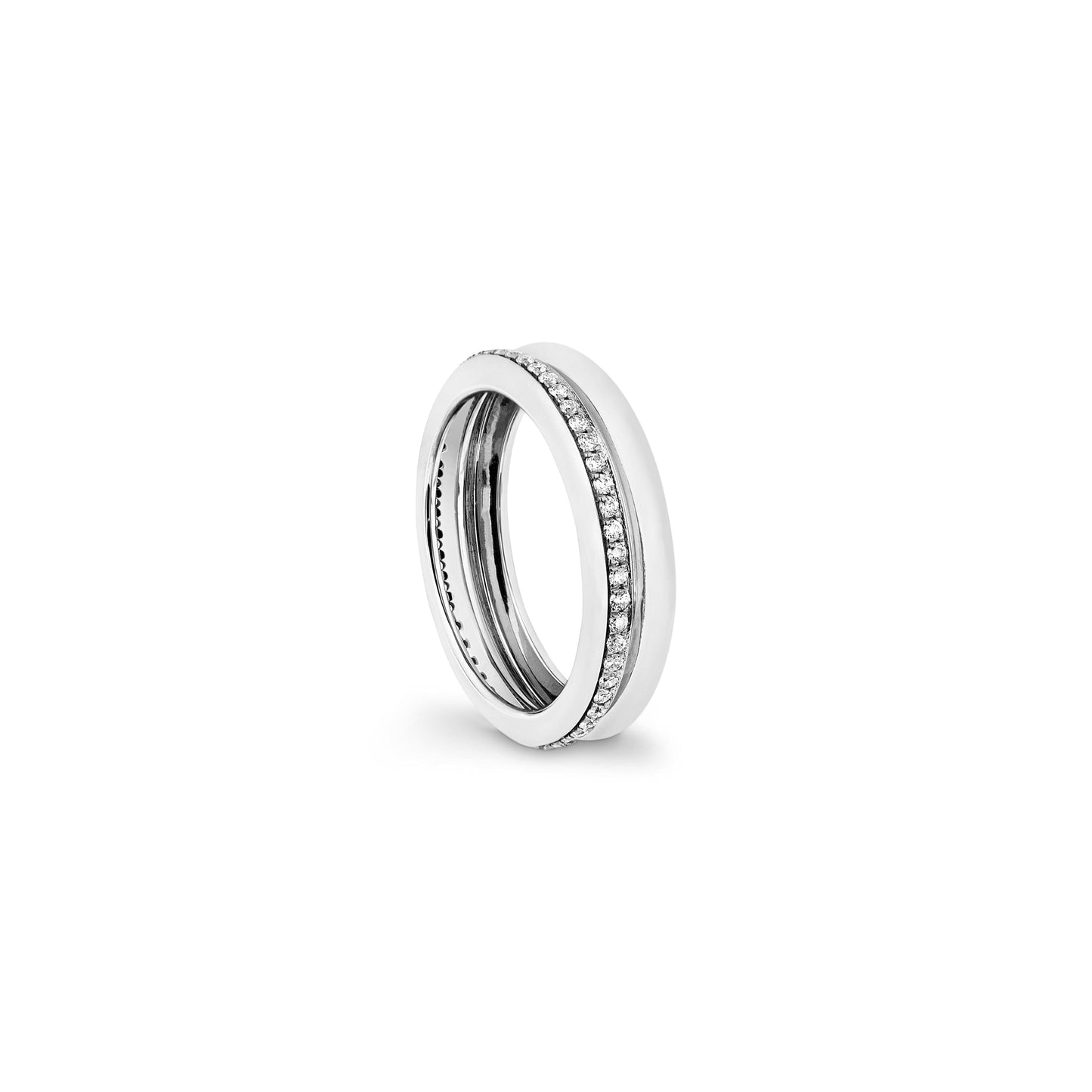 Prima - White Gold White Diamond Ring - Ksenia Mirella Jewellery