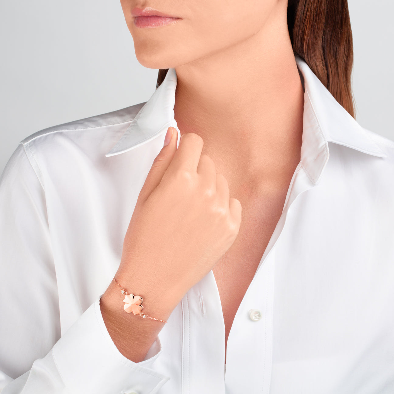 Regal Power- Rose Gold Pave Bracelet - Ksenia Mirella Jewellery