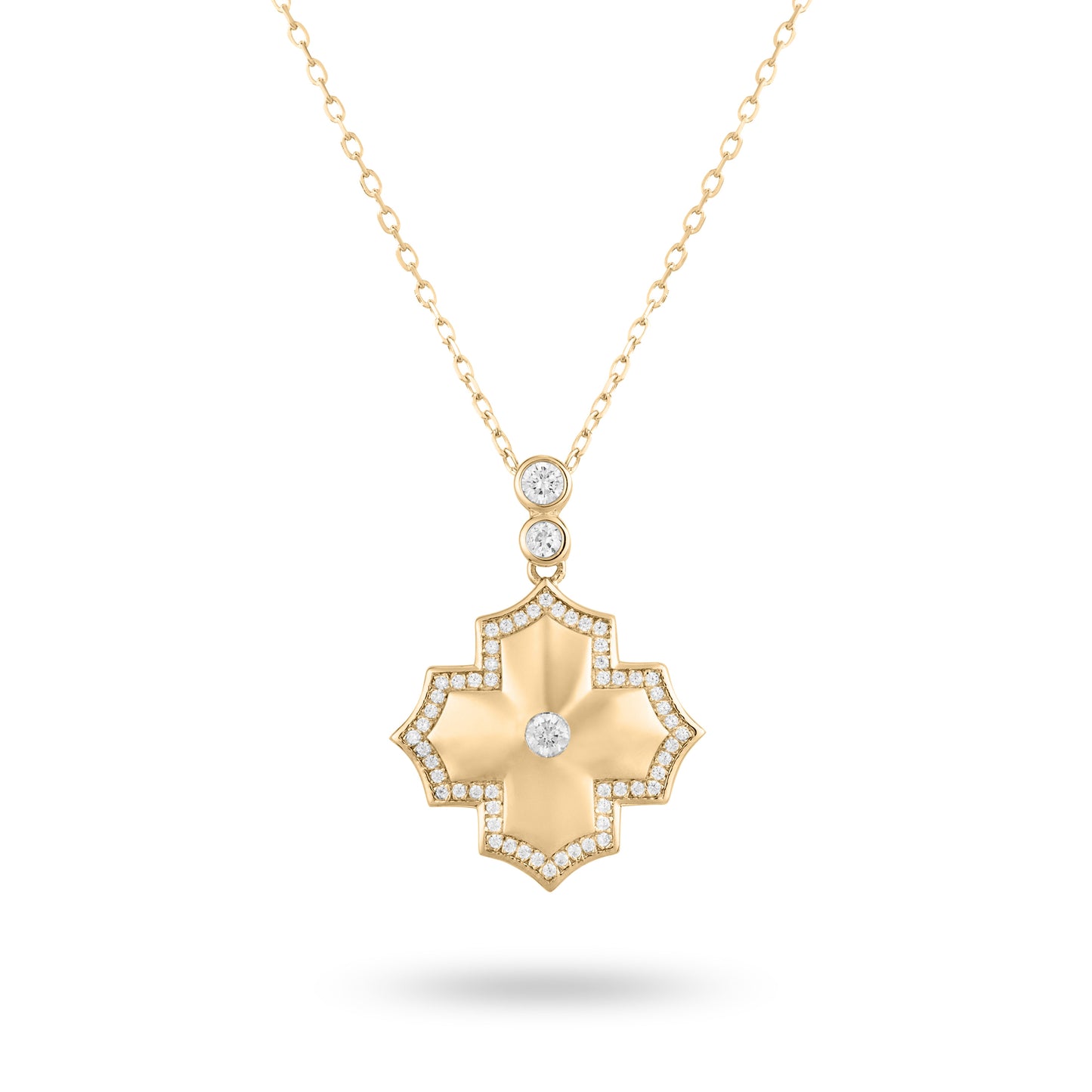 Regal Amulet- Yellow Gold Necklace - Ksenia Mirella Jewellery