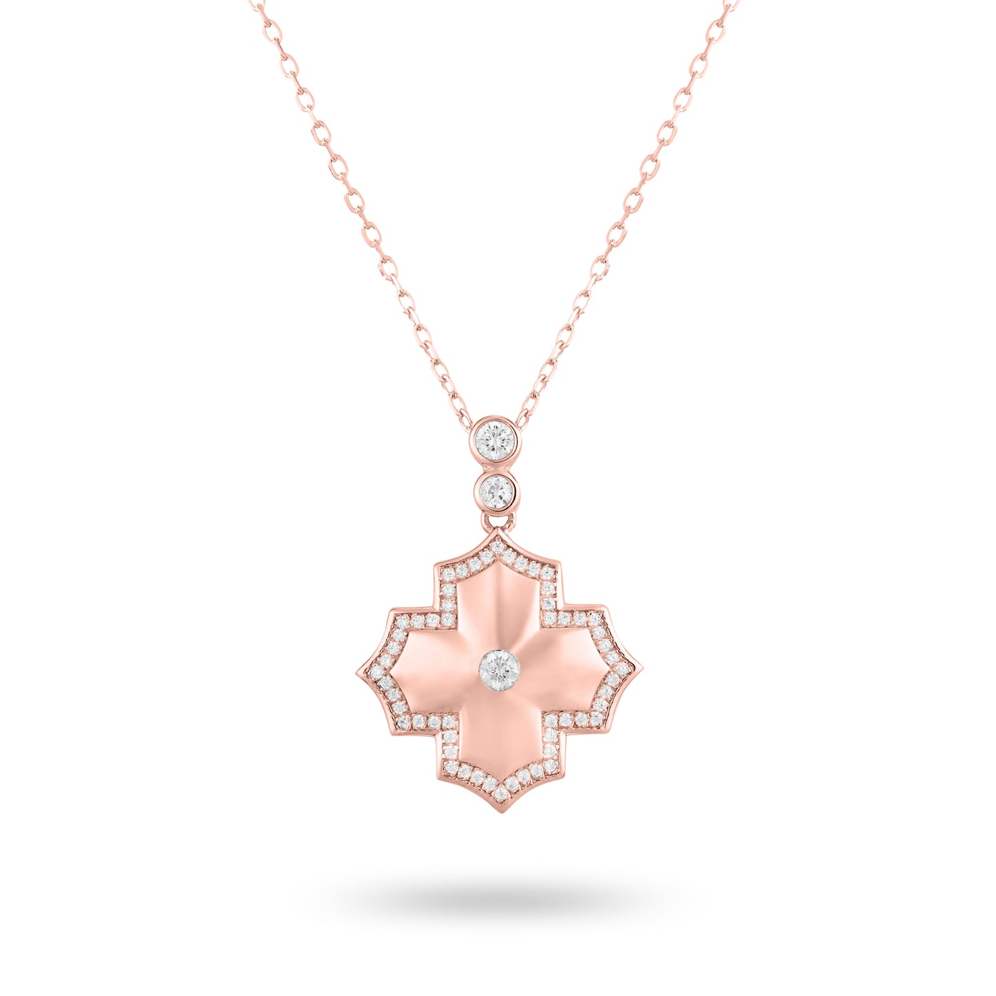 Regal Amulet- Rose Gold Necklace - Ksenia Mirella Jewellery