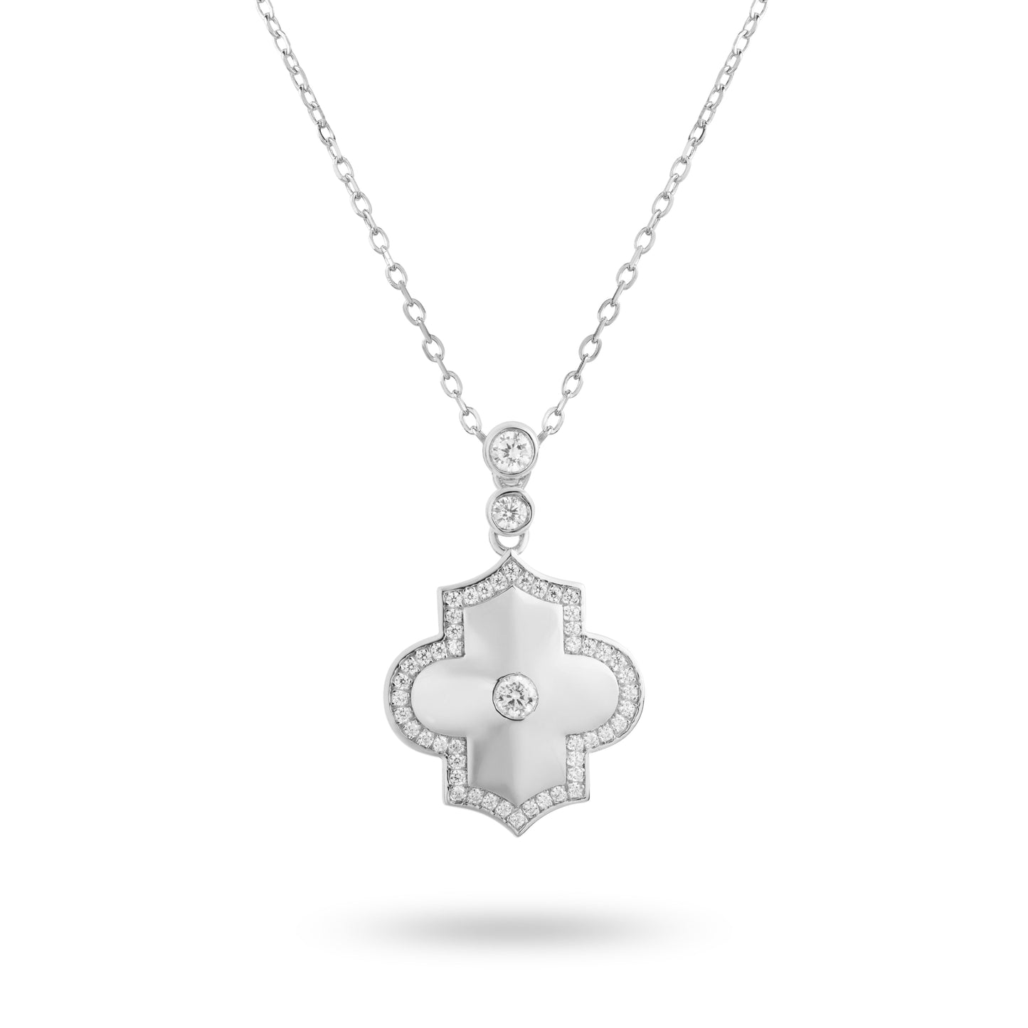 Regal Power- White Gold Necklace - Ksenia Mirella Jewellery