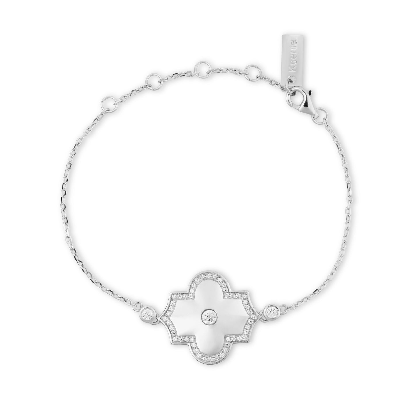 Regal Power- White Gold Bracelet - Ksenia Mirella Jewellery