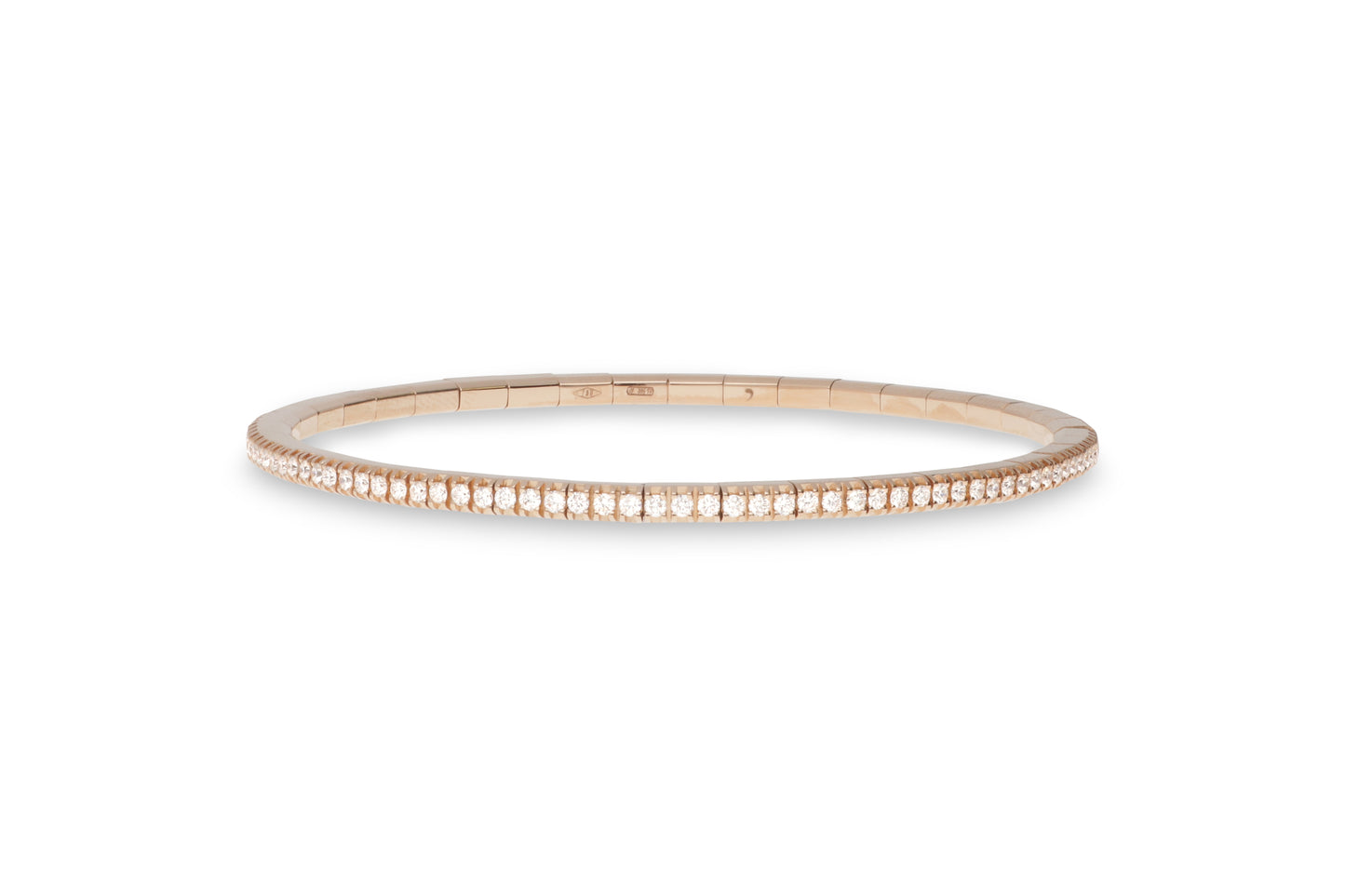 18ct Gold Extensible Diamond Tennis Bracelet