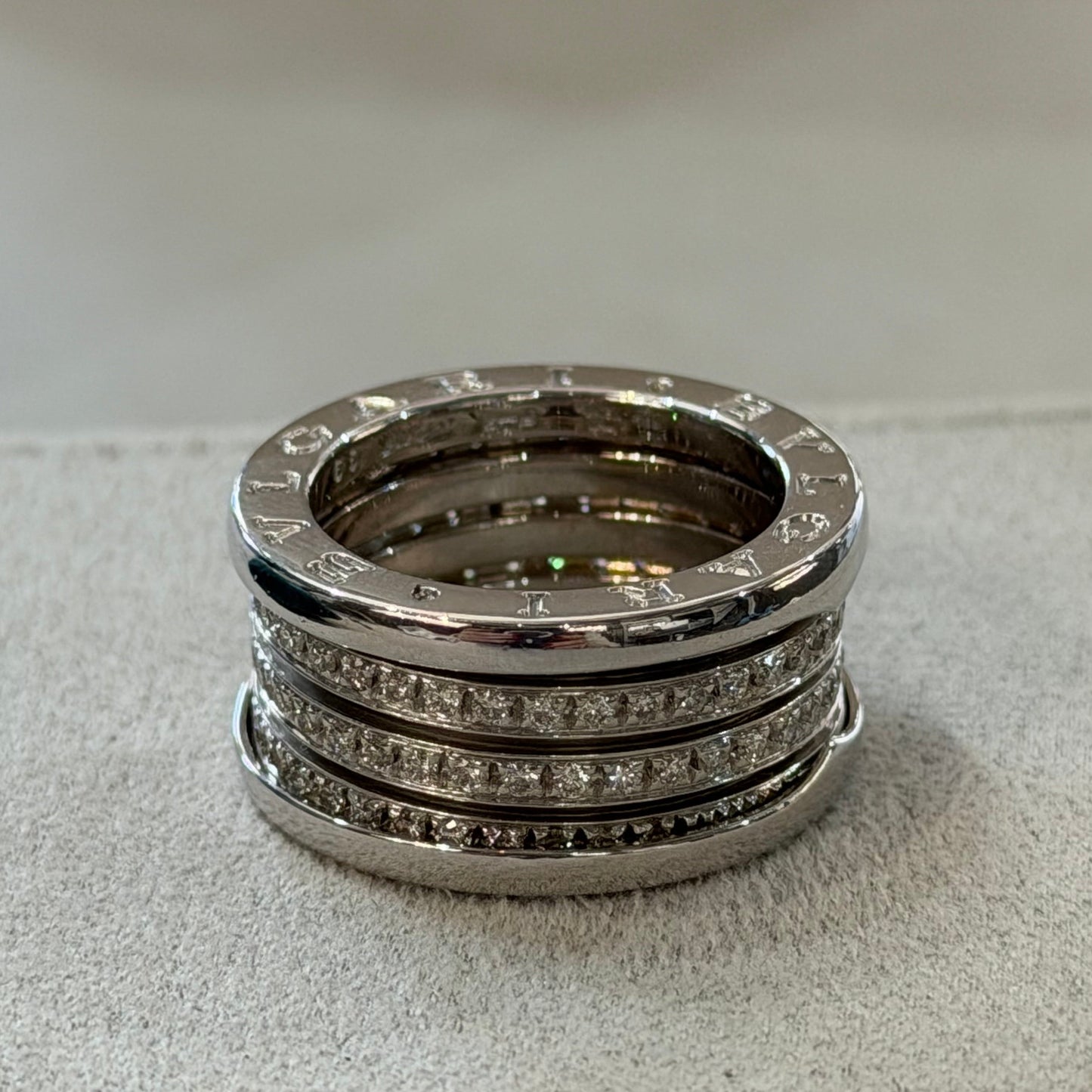 BVLGARI B.zero1 Diamond Ring | White Gold