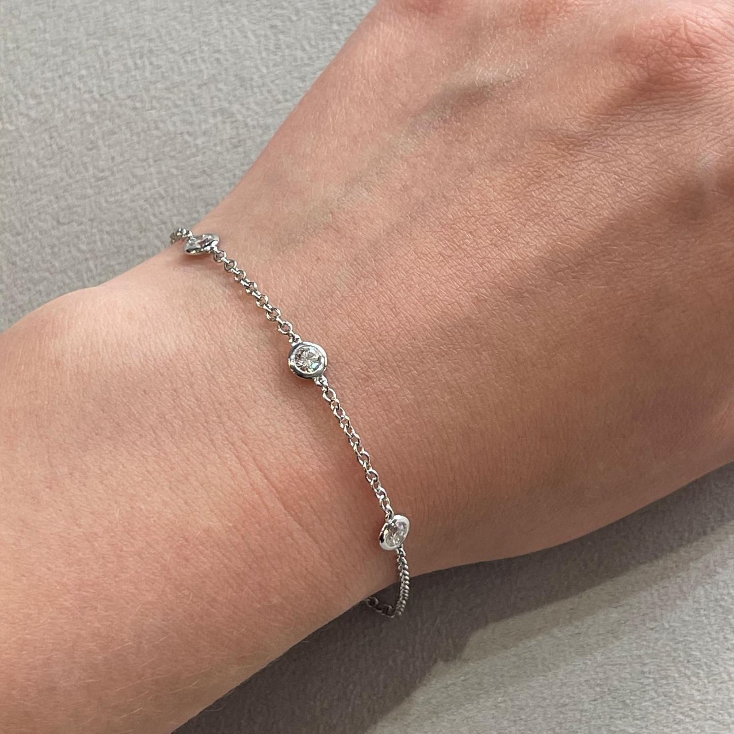 White Gold Solo Diamond Bracelet
