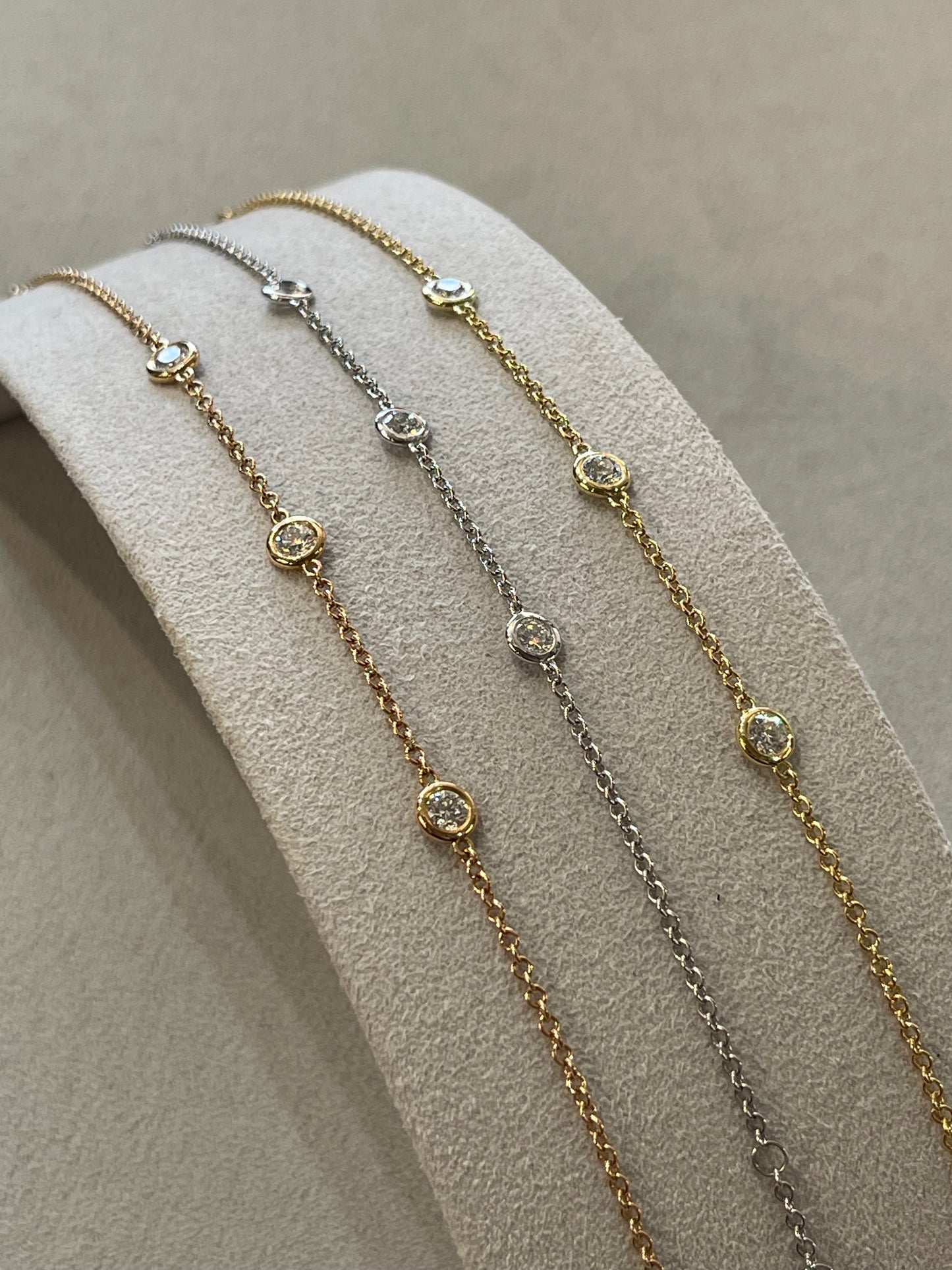 White Gold Solo Three Diamond Bracelet