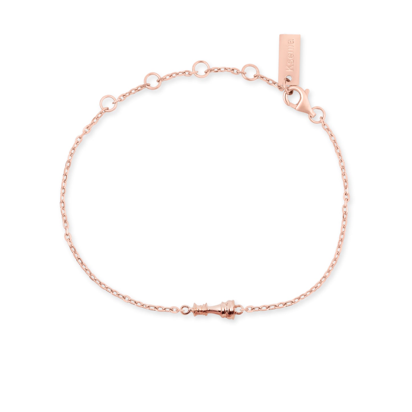 Queen Power Cord Armband | Gelbgold Armband mit Pavé-Diamanten