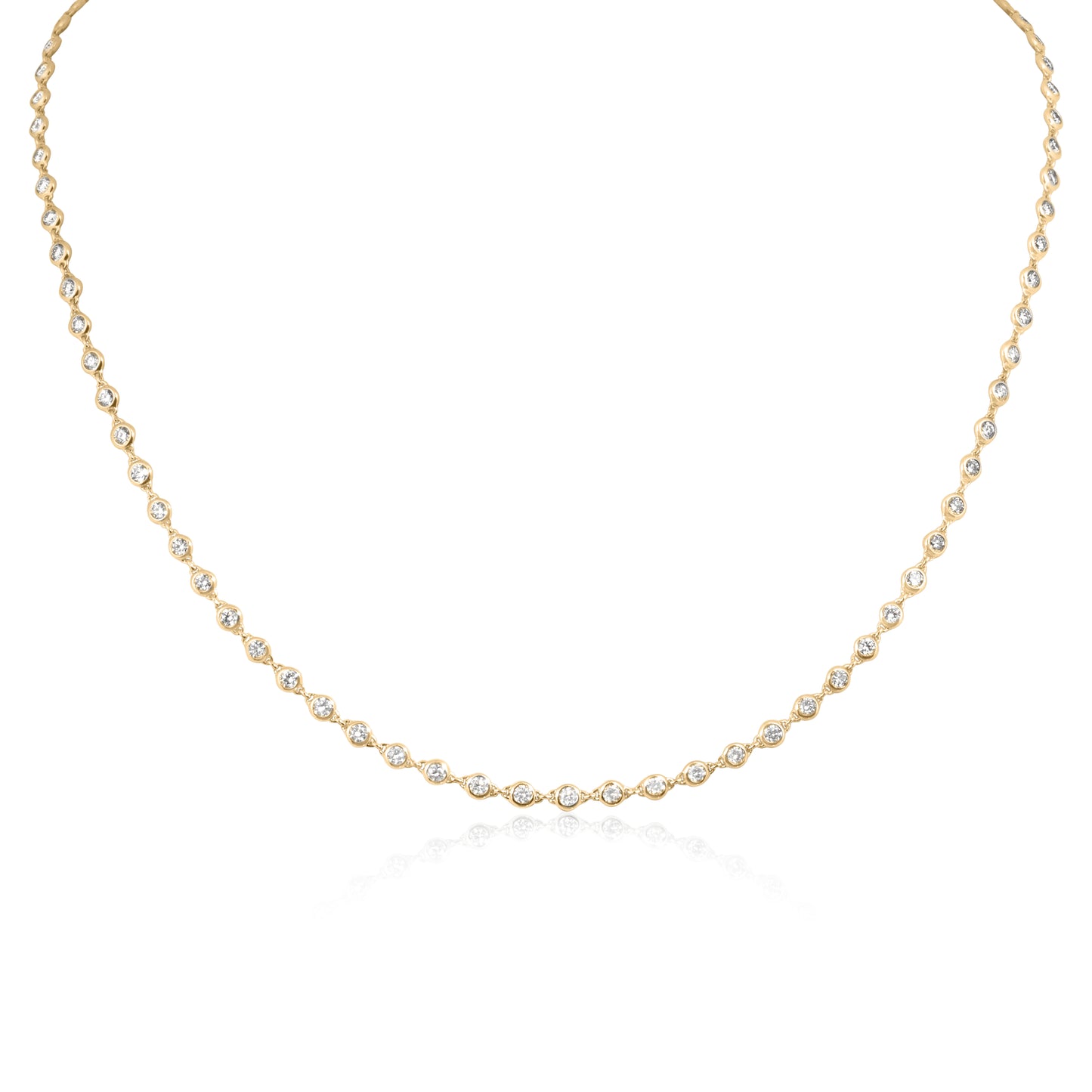 Yoga Collection-White Diamond Necklace