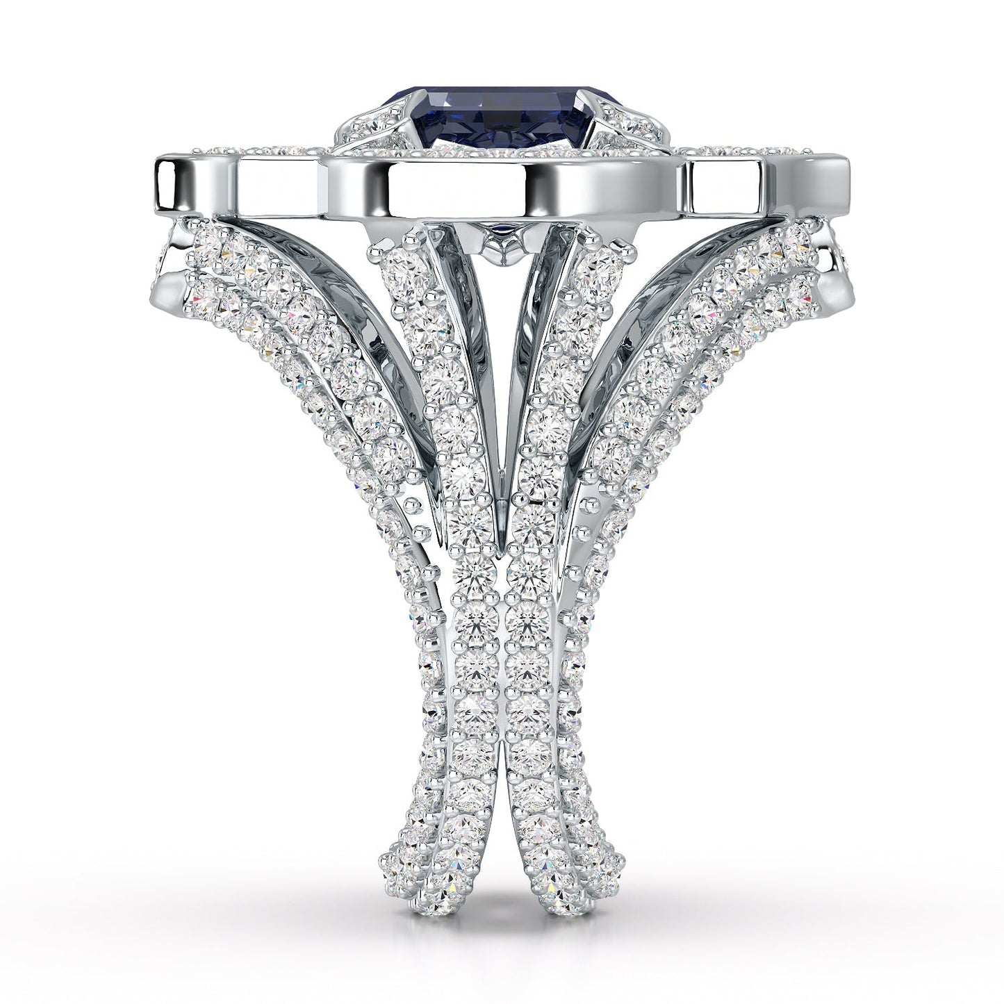 Regal-White Gold Sapphire Ring - Ksenia Mirella Jewellery
