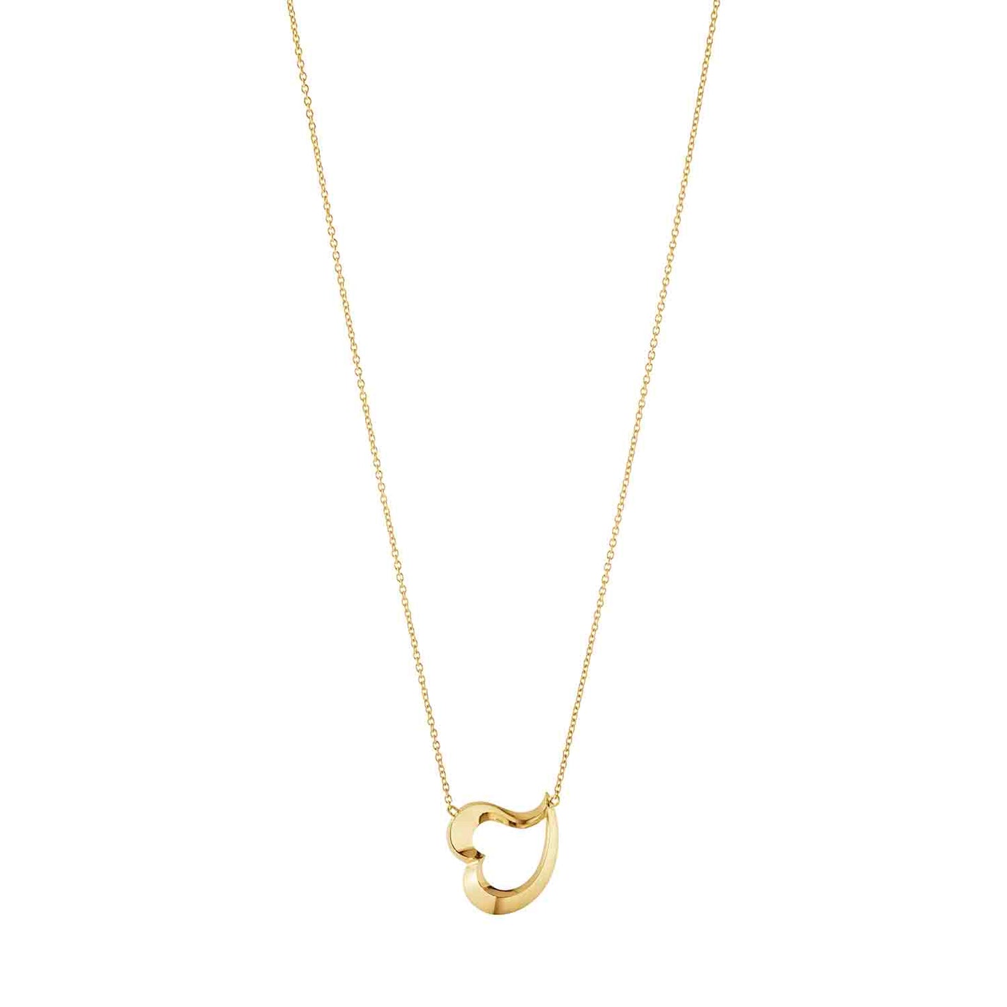 Georg Jensen Love Leaf 18ct Gold Heart Pendant