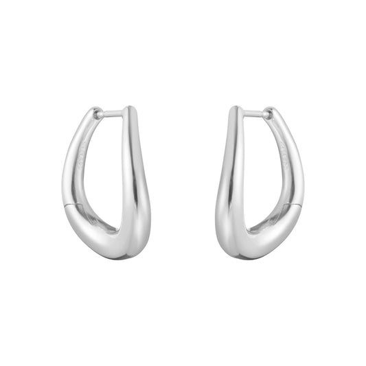 Georg Jensen Offspring Medium Silver Hoops
