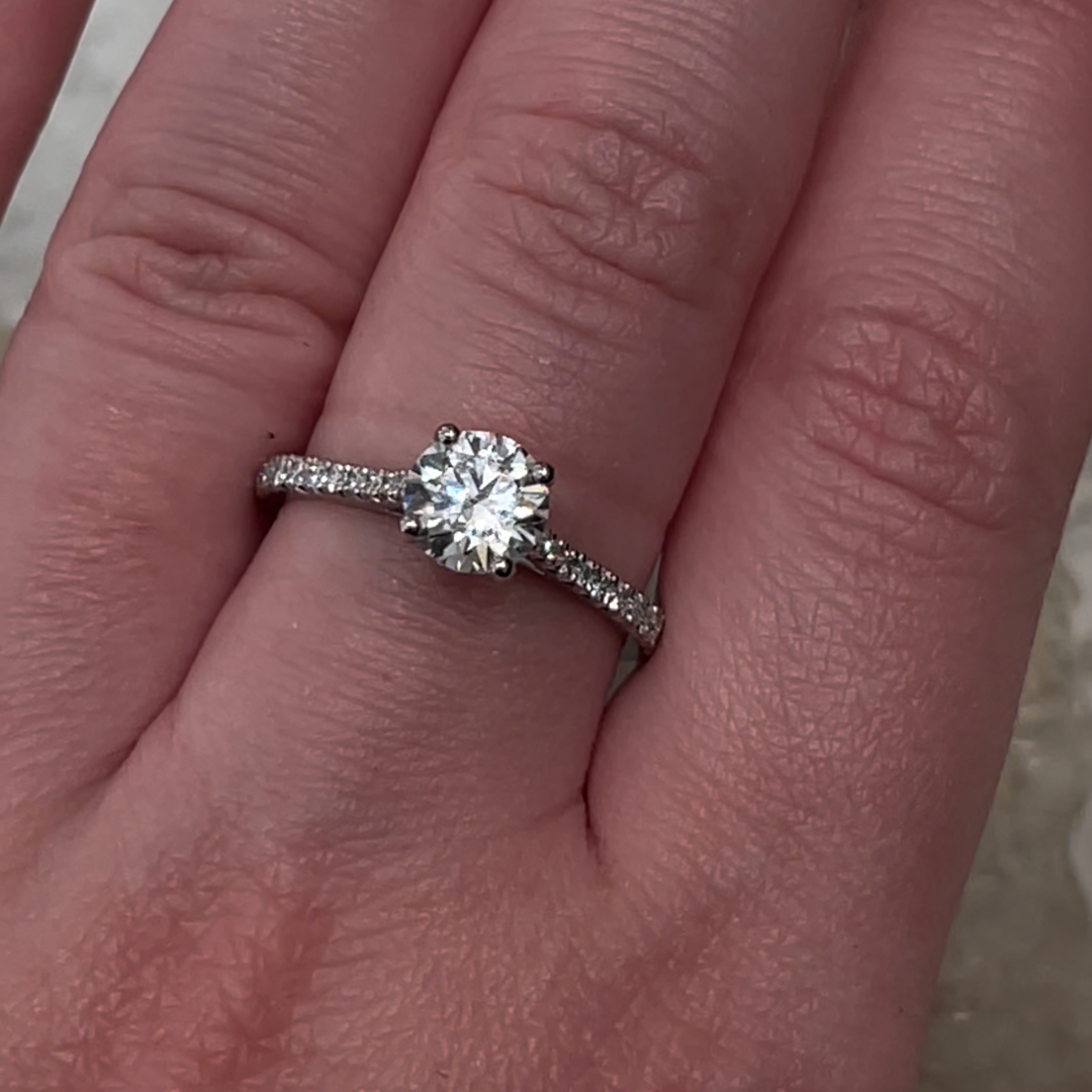 Lab-Grown Classic- Brilliant Cut Diamond Band Ring - Ksenia Mirella Jewellery