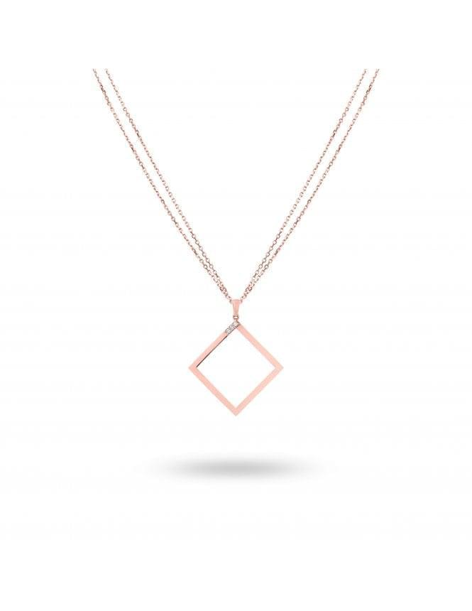 Geo - Rose Gold Necklace - Ksenia Mirella Jewellery