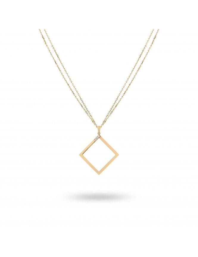 Geo - Yellow Gold Necklace - Ksenia Mirella Jewellery