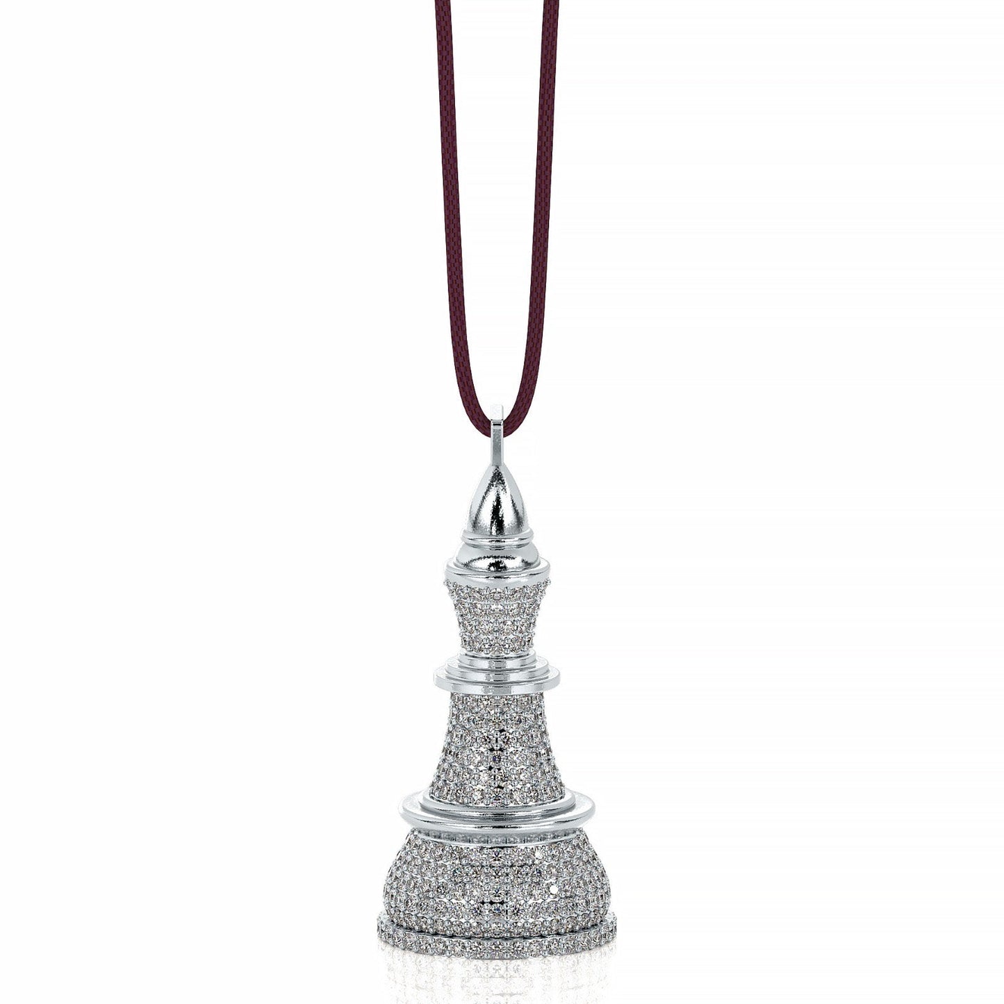 The King-White Gold White Diamonds Necklace - Ksenia Mirella Jewellery