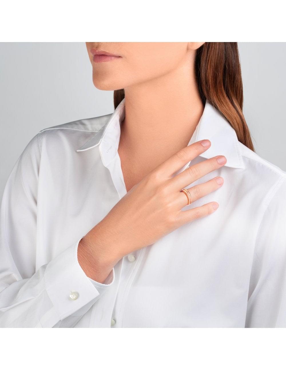 Prima - Rose Gold White Diamond Ring - Ksenia Mirella Jewellery