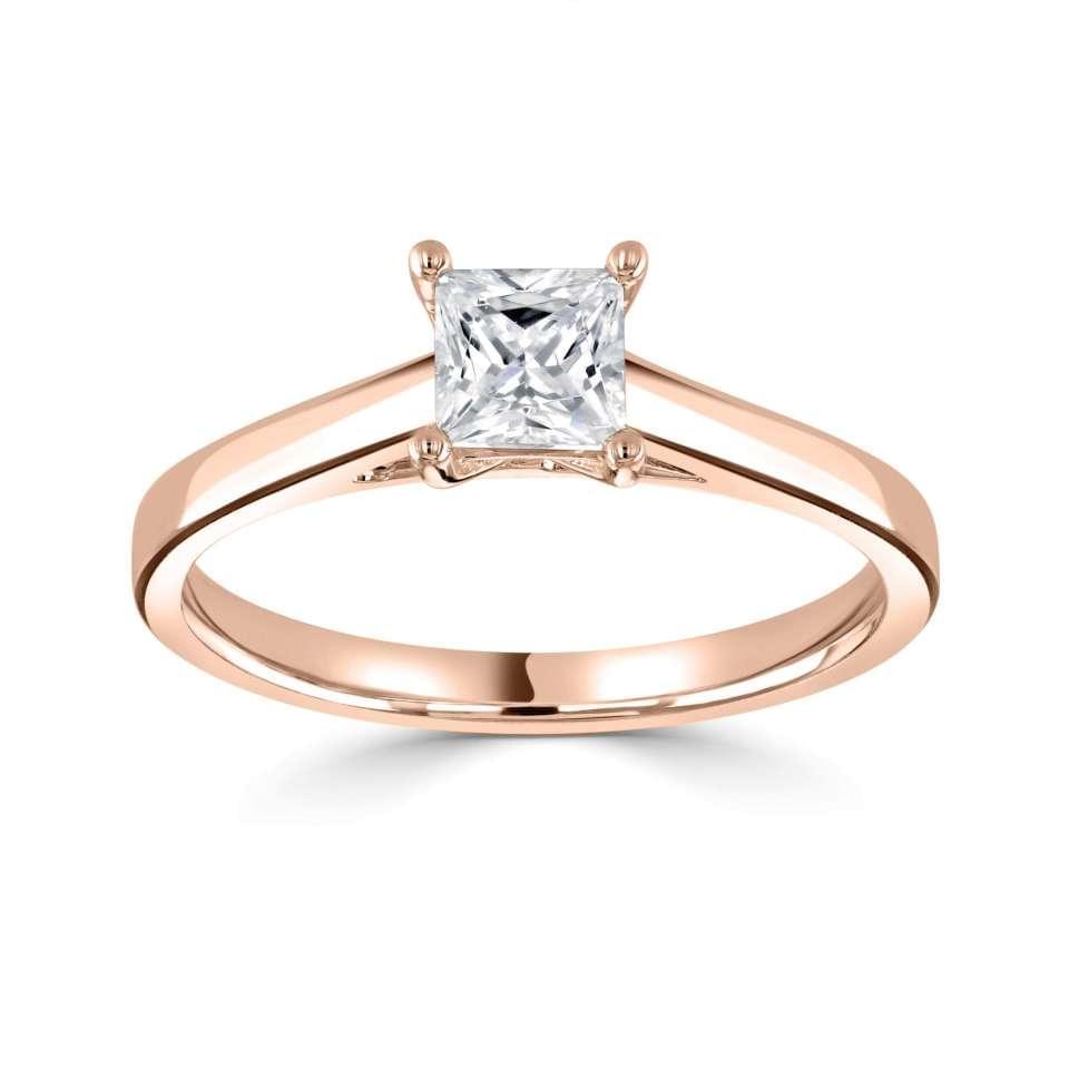 Classic- Princess Cut Solitaire - Ksenia Mirella Jewellery
