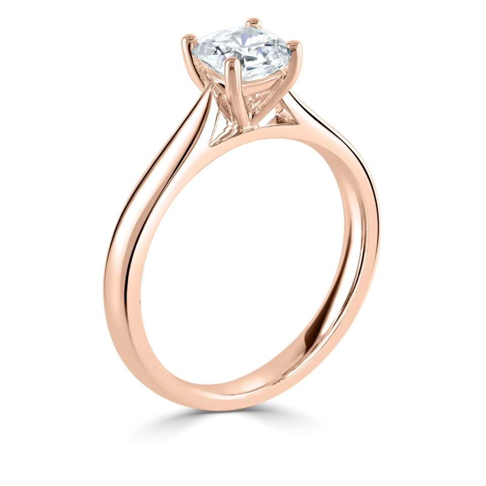 Lab-Grown Classic- Cushion Cut Solitaire - Ksenia Mirella Jewellery