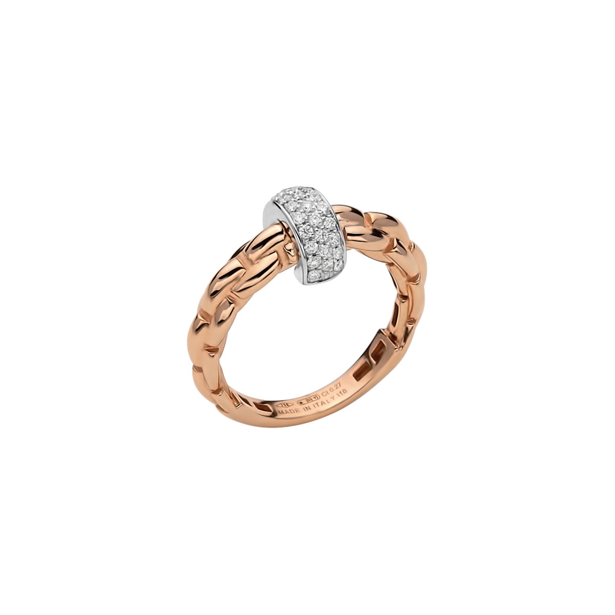 FOPE Eka Diamond Pavé Rondel Ring