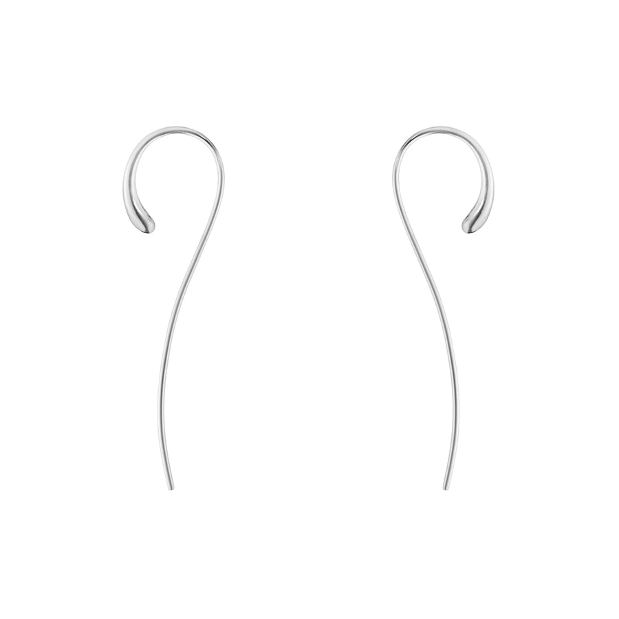 Georg Jensen mercy silver earring hooks from the side