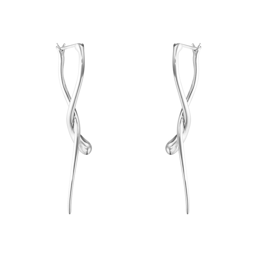 Georg Jensen Silver Mercy Twist Earrings