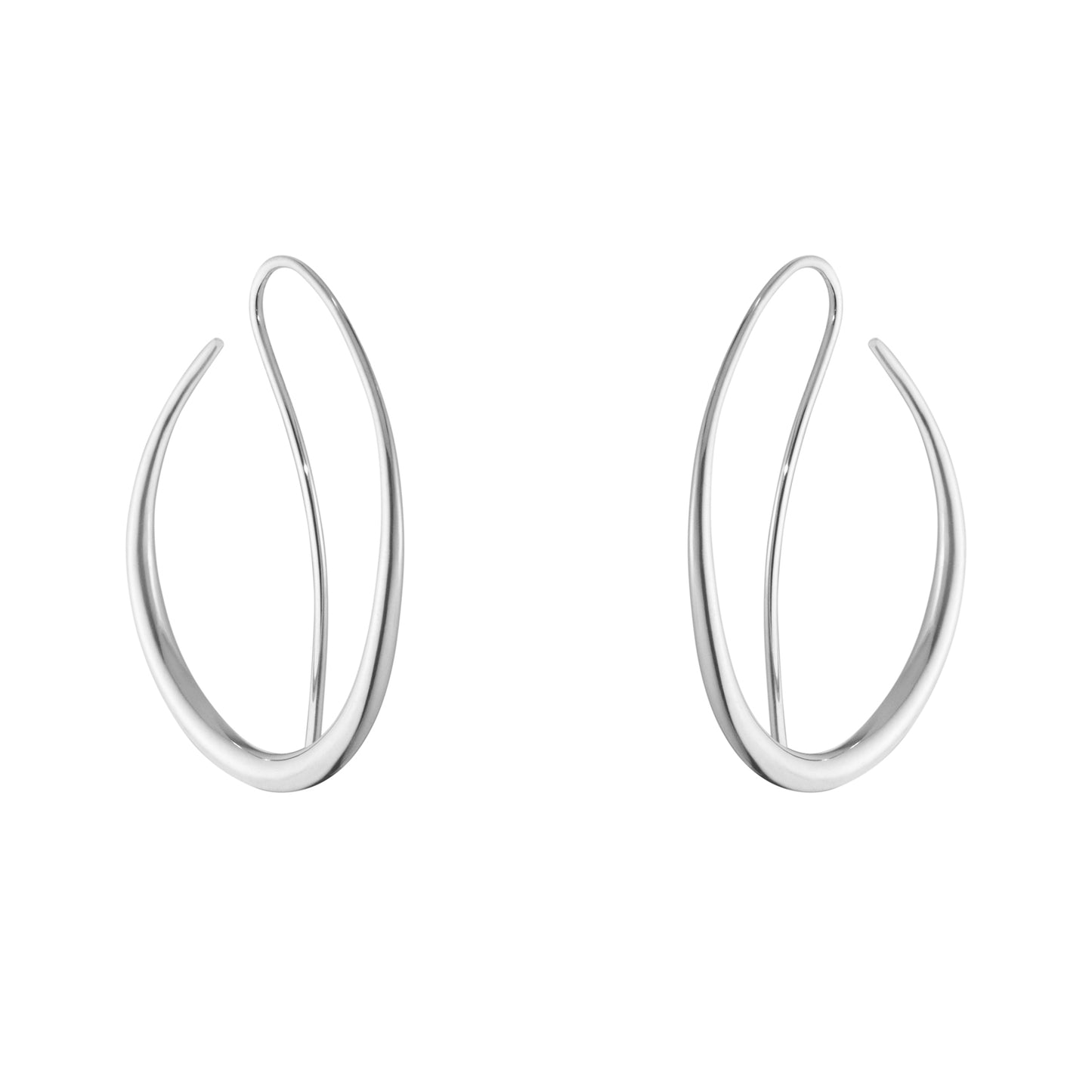 Georg Jensen Silver Offspring Ear hoops