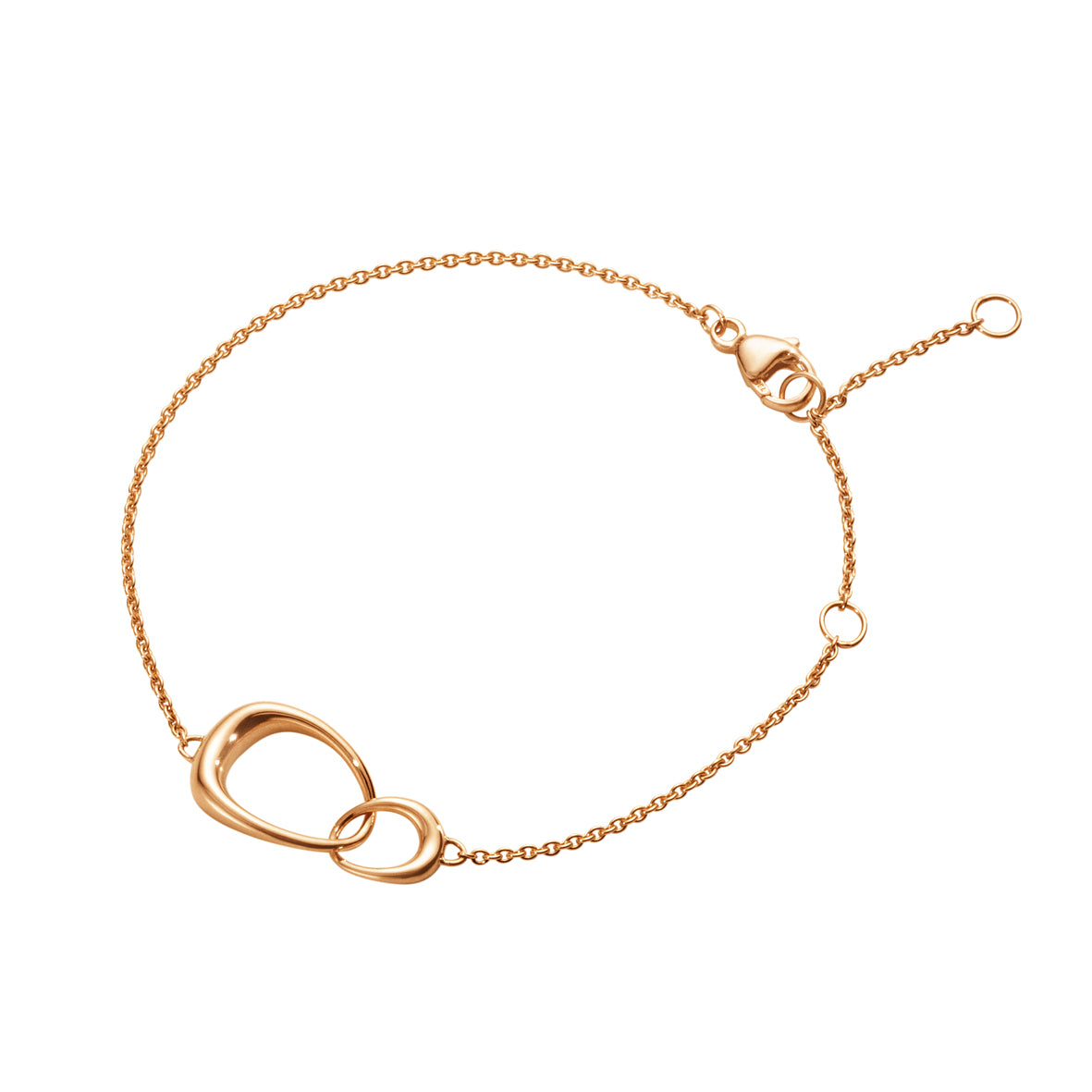 Georg Jensen 18 KT. rose Gold Offspring Interlocking Bracelet
