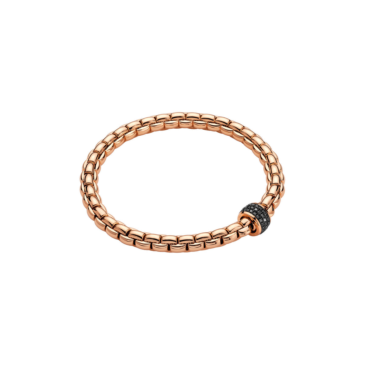 FOPE Eka Tiny Flex'it Armband mit Pavé-Diamantscheibe